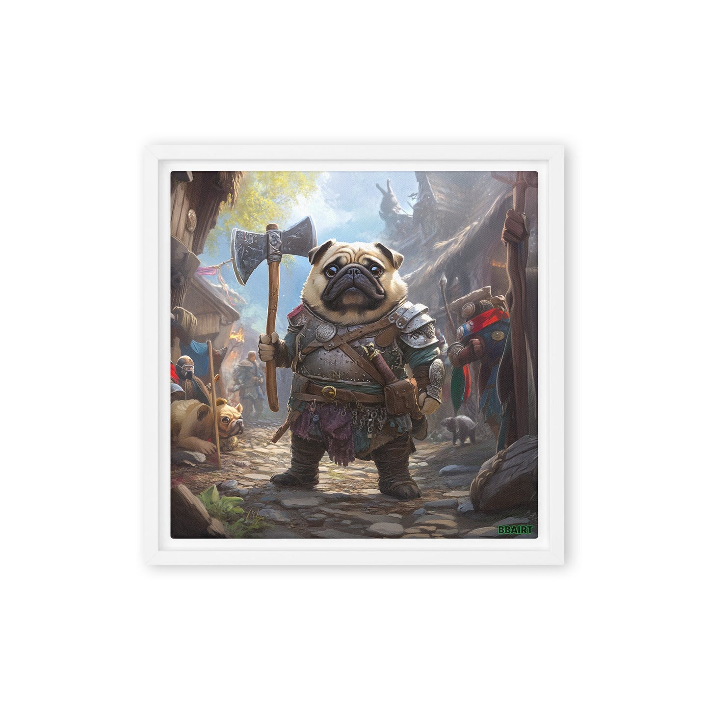 Lucy the Fearless – Framed Canvas Print - BBairt