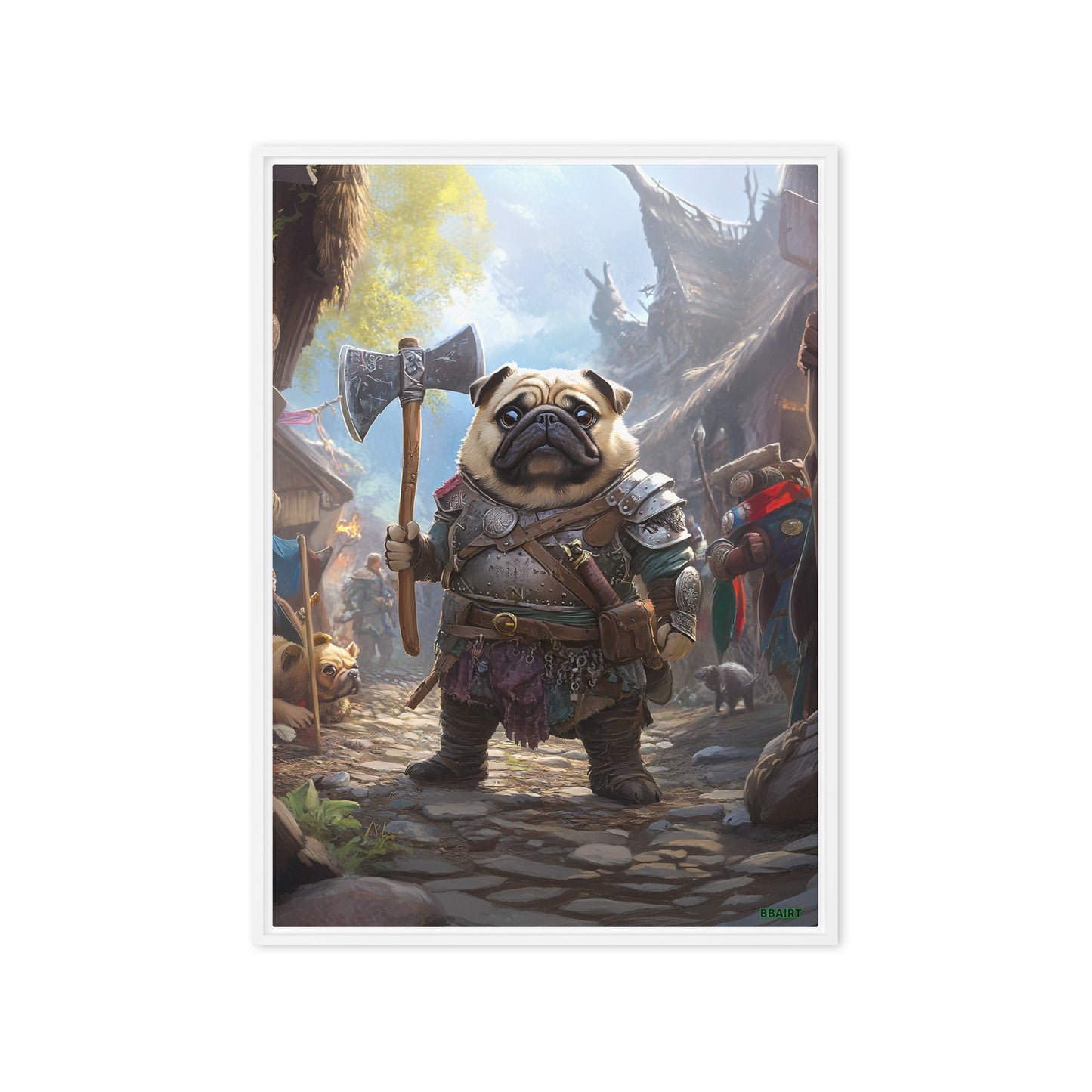 Lucy the Fearless – Framed Canvas Print - BBairt