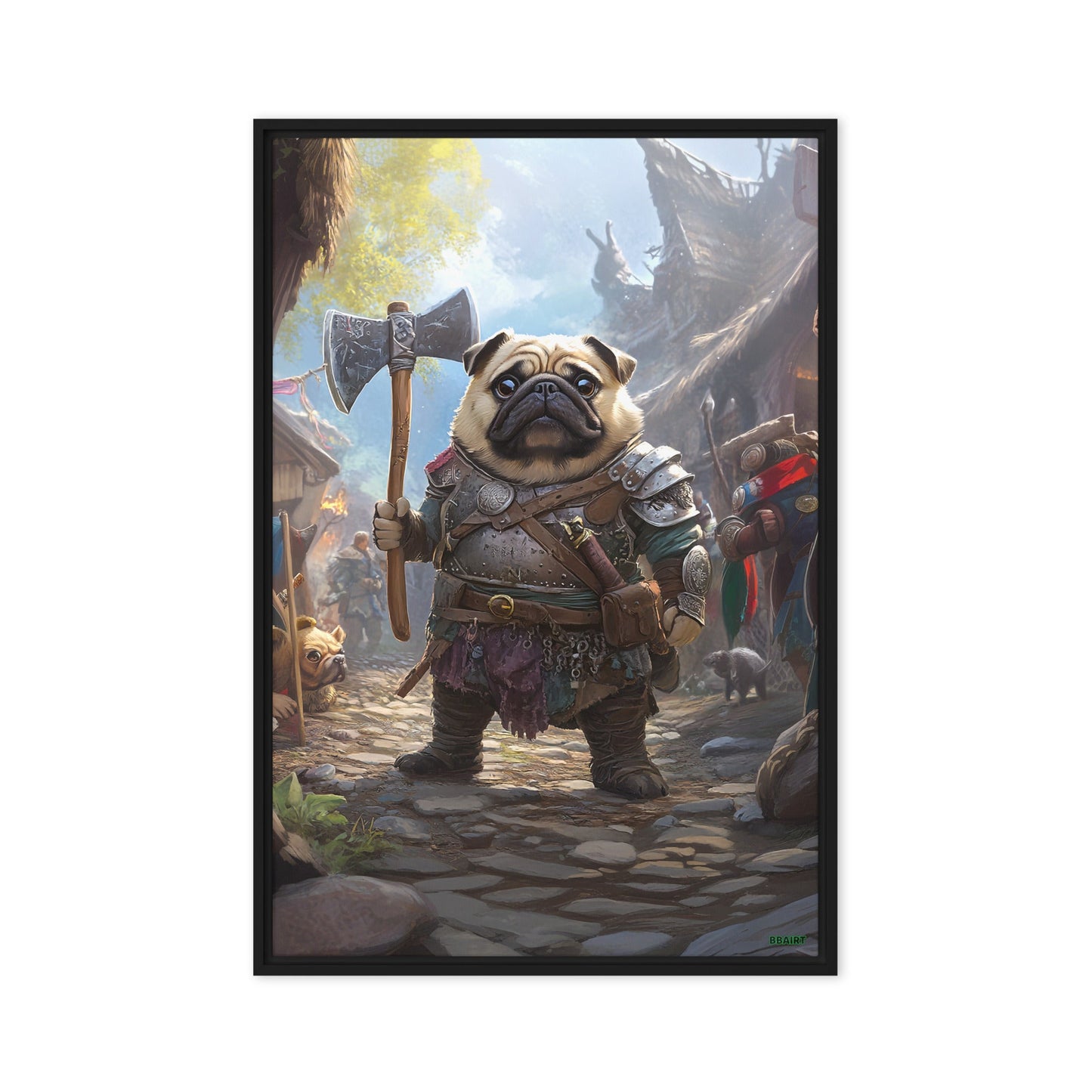 Lucy the Fearless – Framed Canvas Print - BBairt