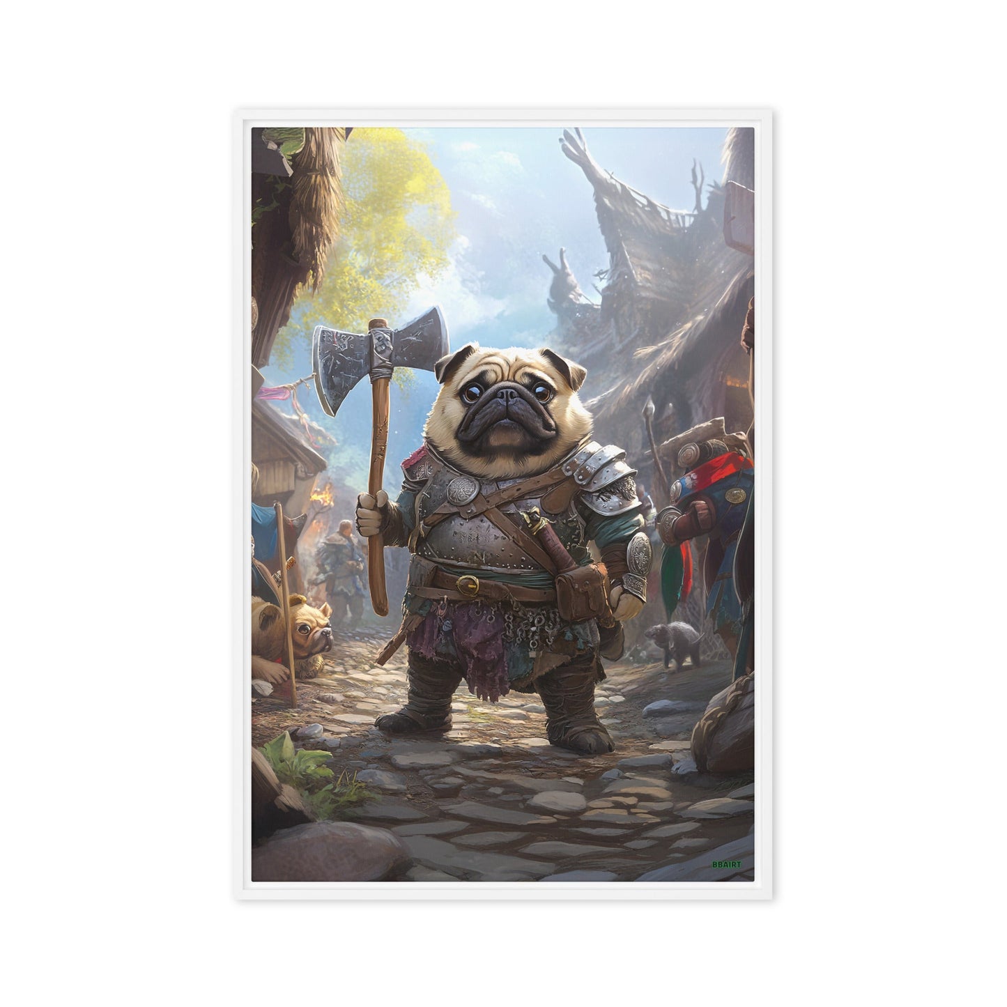 Lucy the Fearless – Framed Canvas Print - BBairt