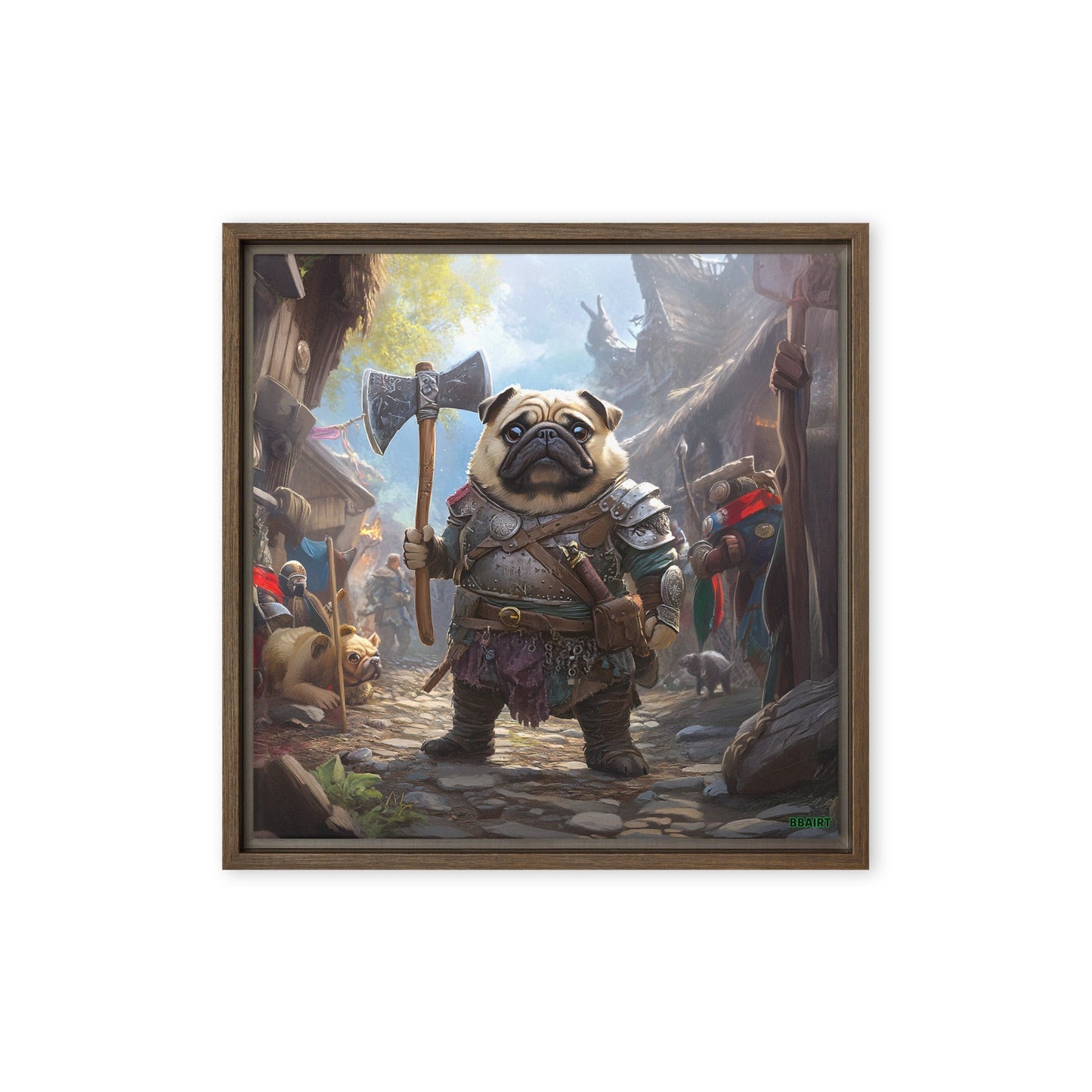 Lucy the Fearless – Framed Canvas Print - BBairt