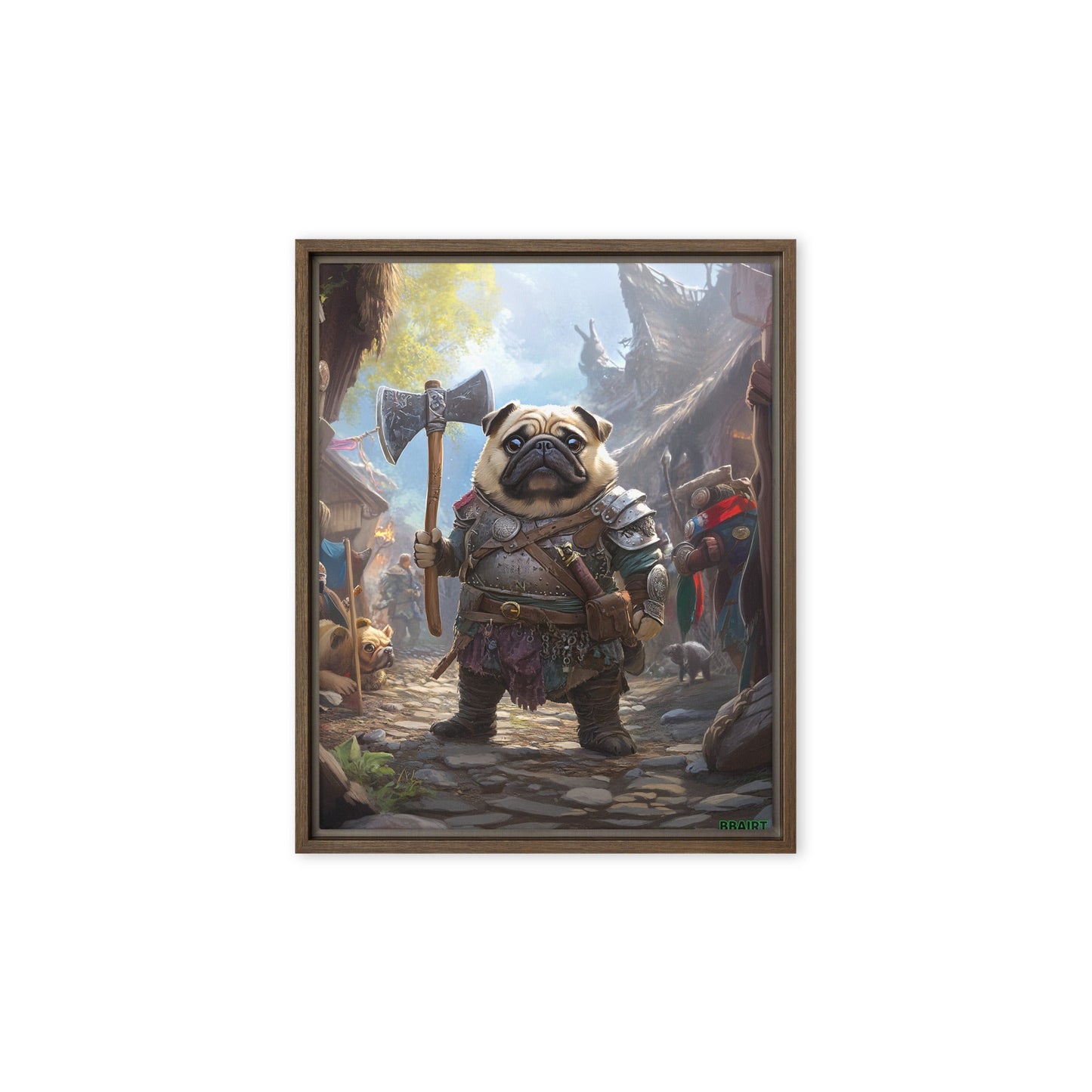 Lucy the Fearless – Framed Canvas Print - BBairt