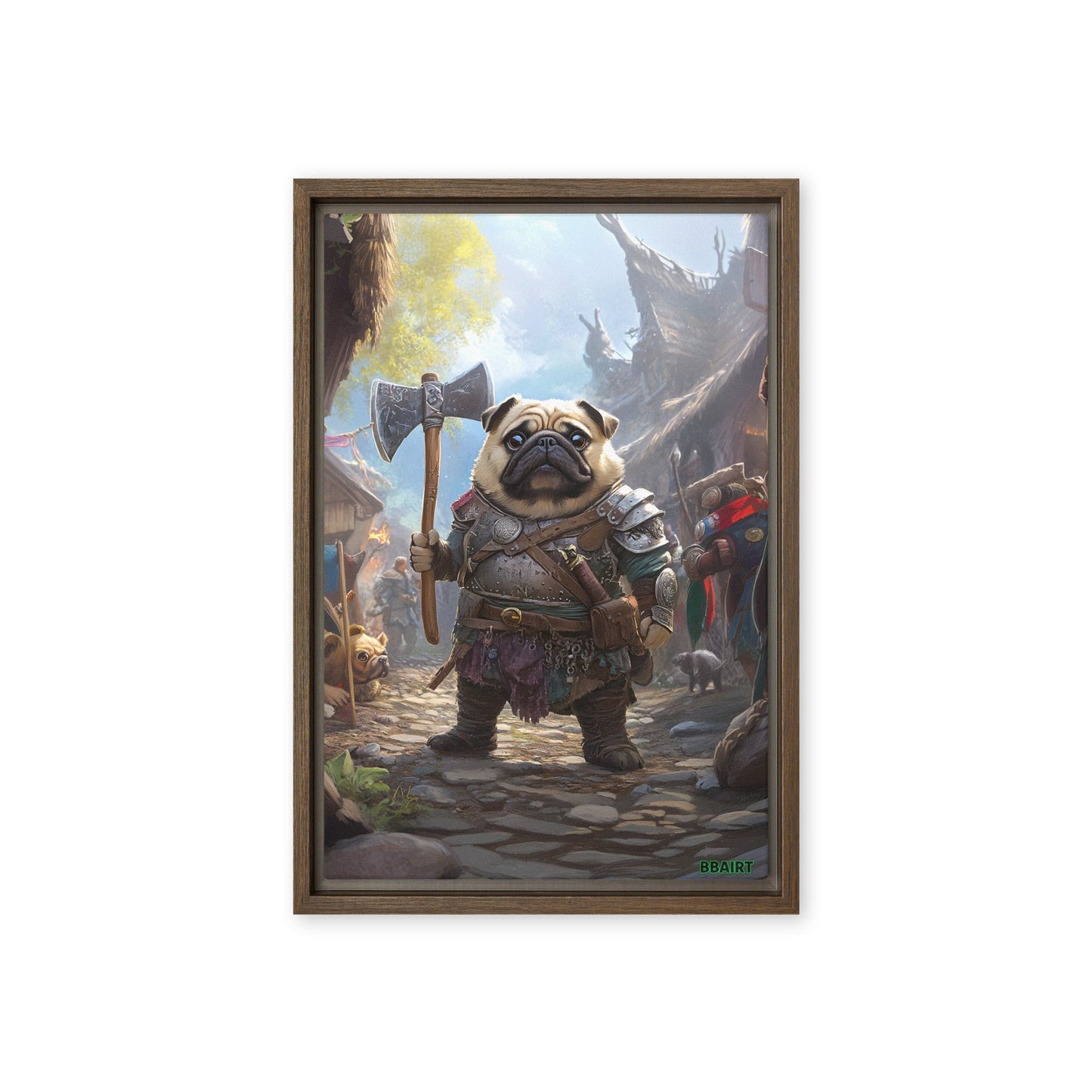 Lucy the Fearless – Framed Canvas Print - BBairt