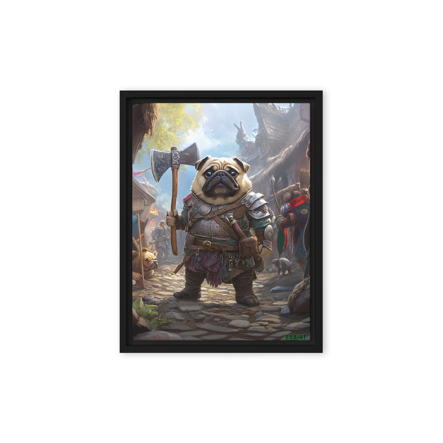 Lucy the Fearless – Framed Canvas Print - BBairt