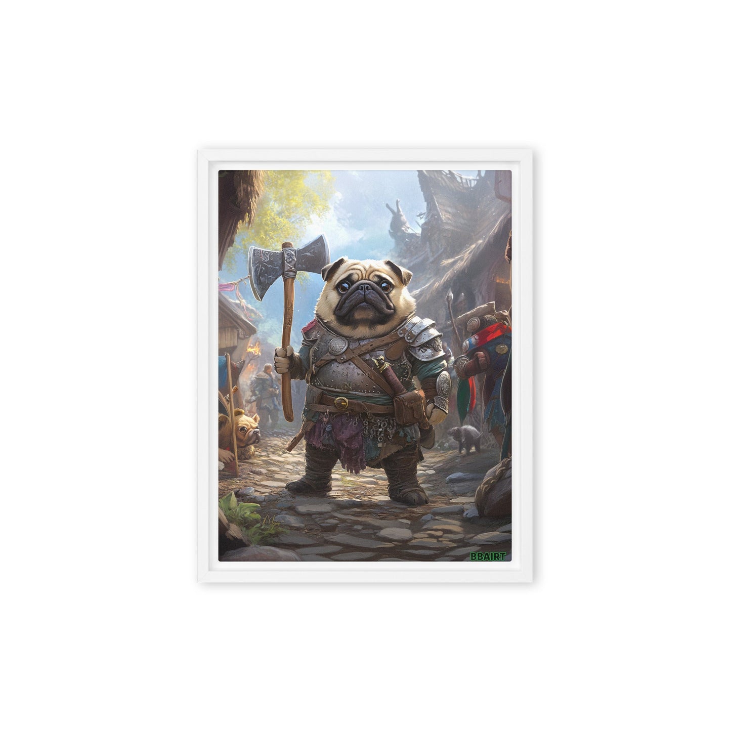 Lucy the Fearless – Framed Canvas Print - BBairt