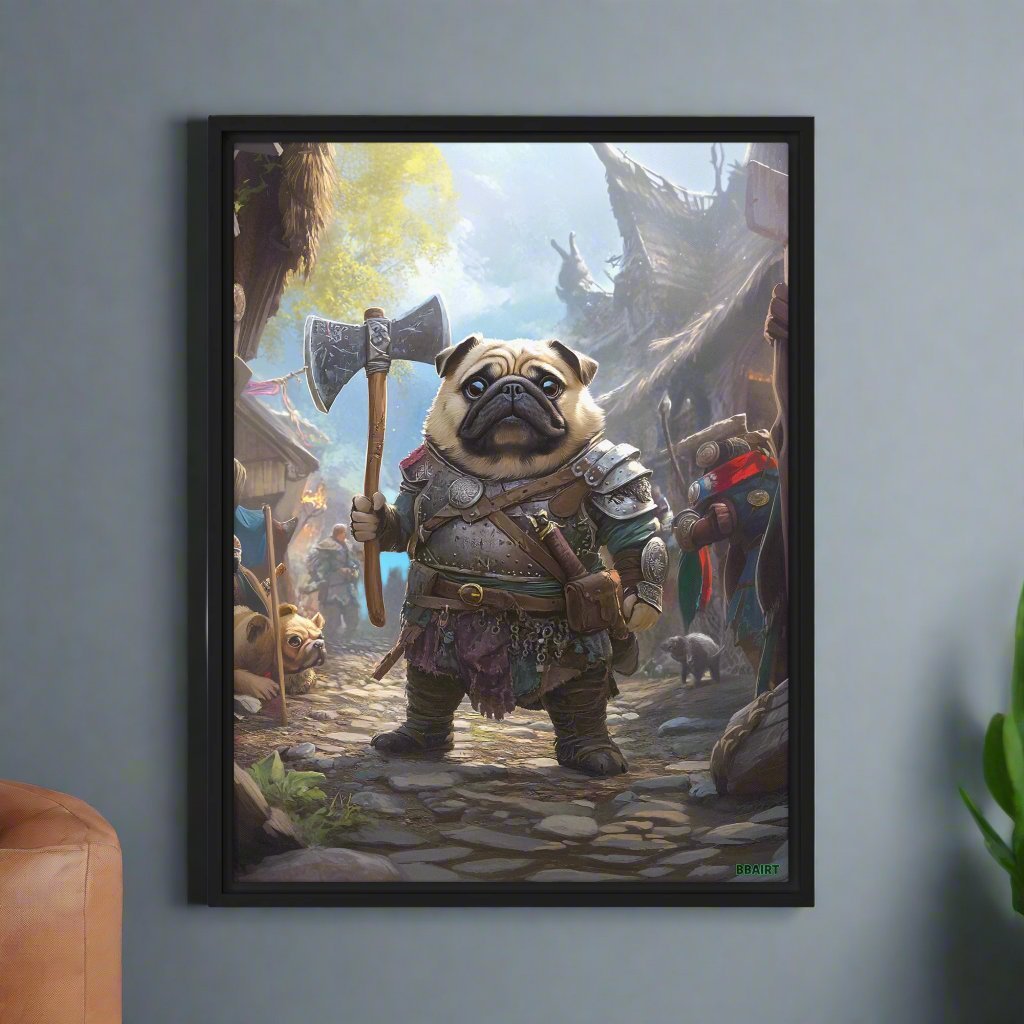 Lucy the Fearless – Framed Canvas Print - BBairt