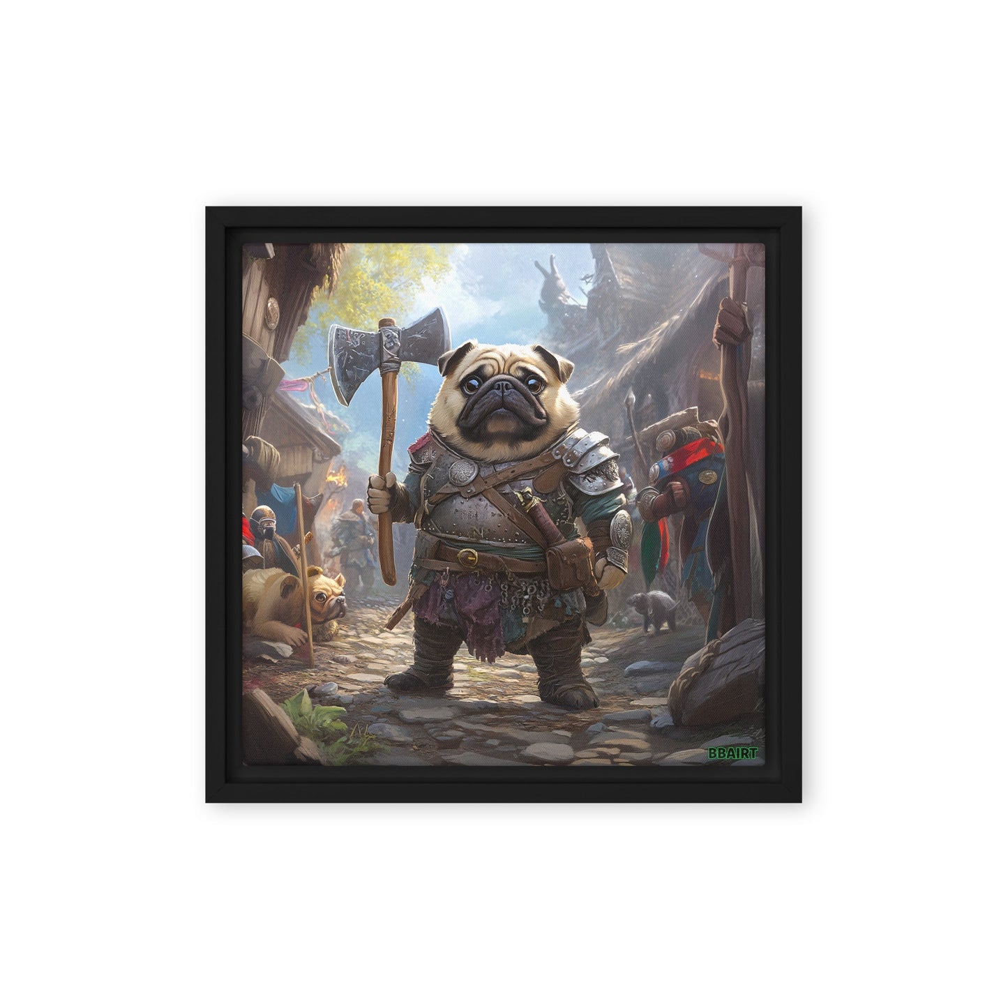 Lucy the Fearless – Framed Canvas Print - BBairt