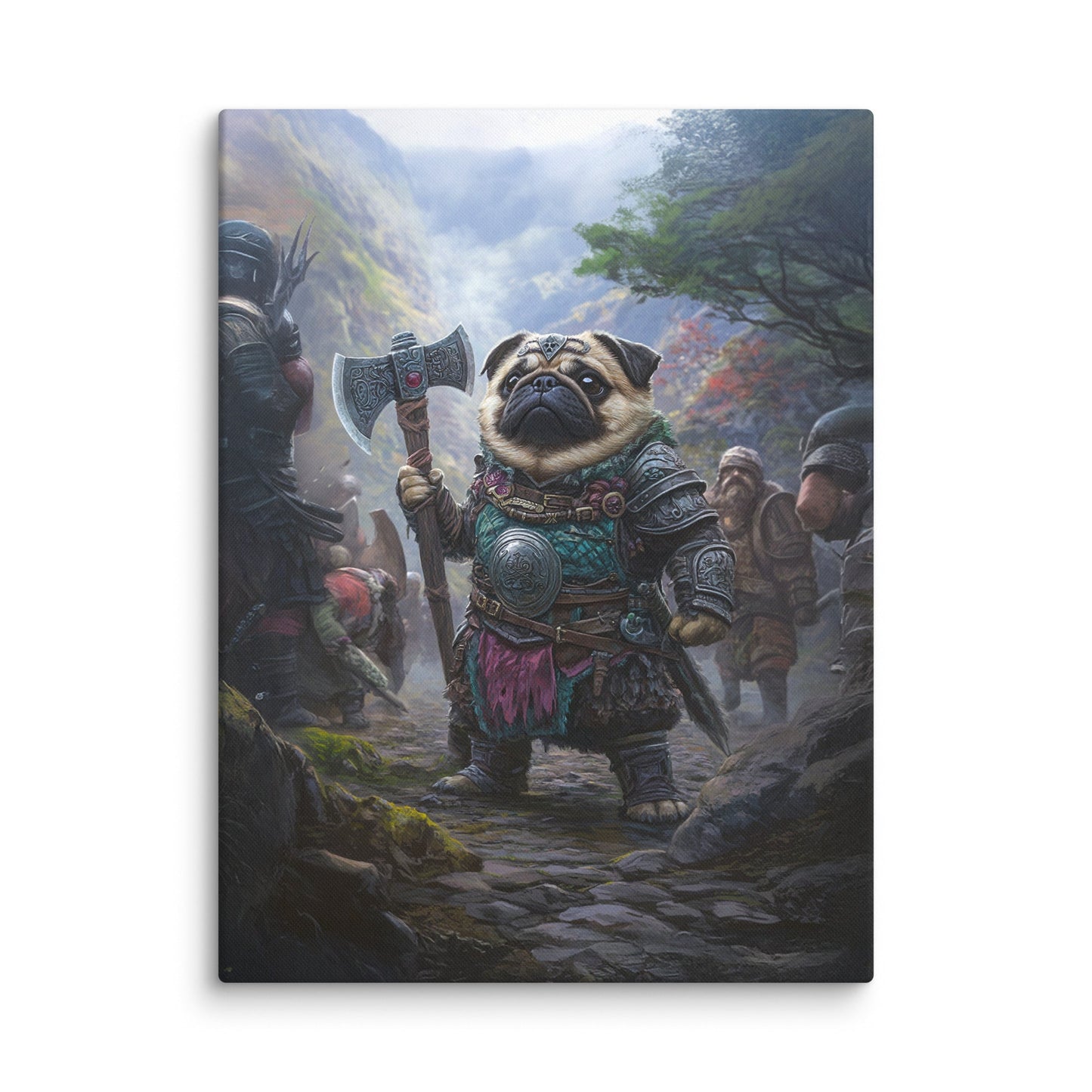 Lucy the Fearless – Mountain Vanguard Edition - Canvas Print - BBairt