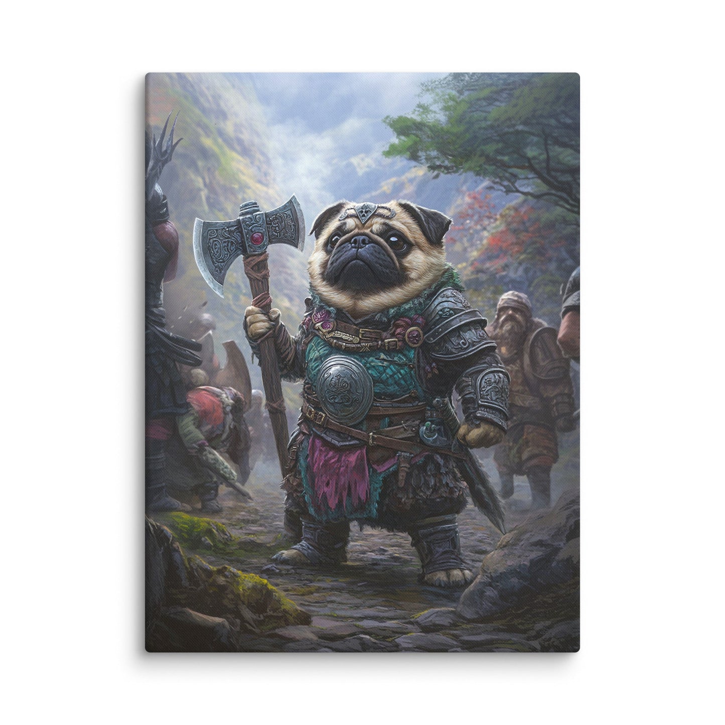 Lucy the Fearless – Mountain Vanguard Edition - Canvas Print - BBairt