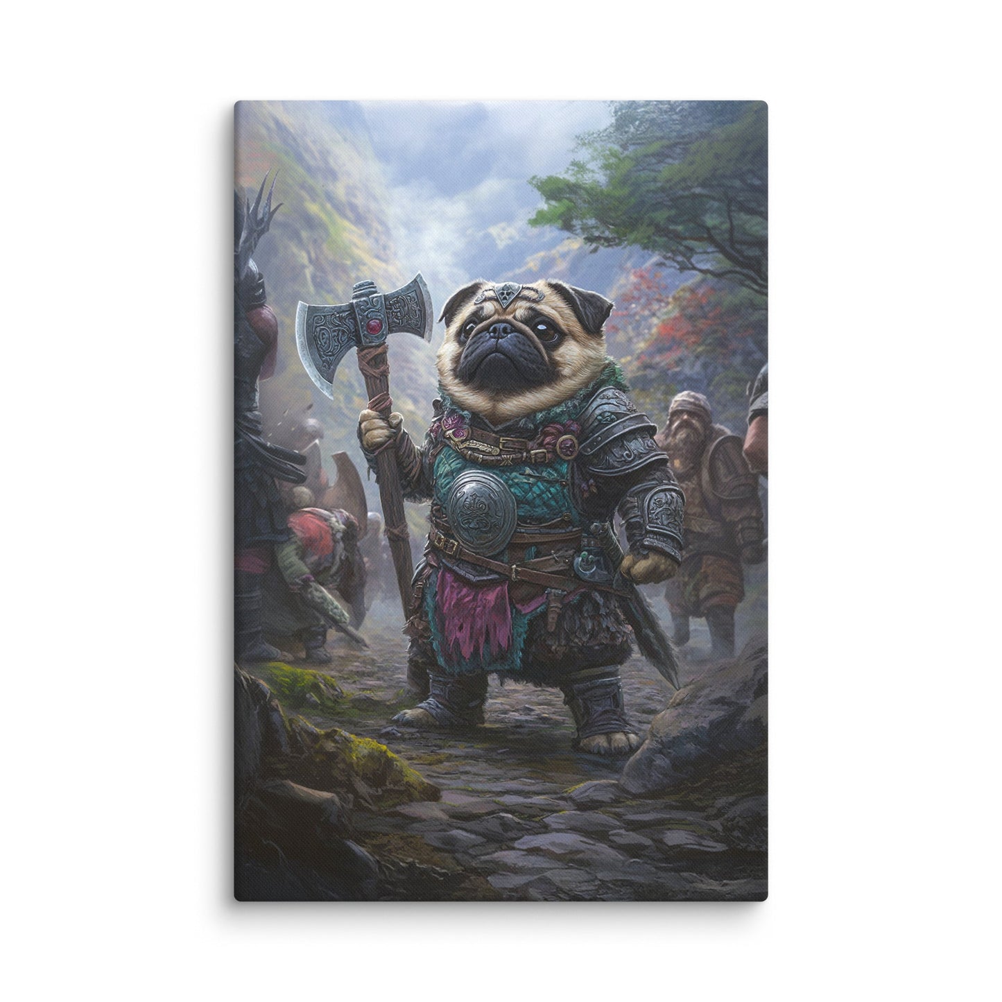 Lucy the Fearless – Mountain Vanguard Edition - Canvas Print - BBairt