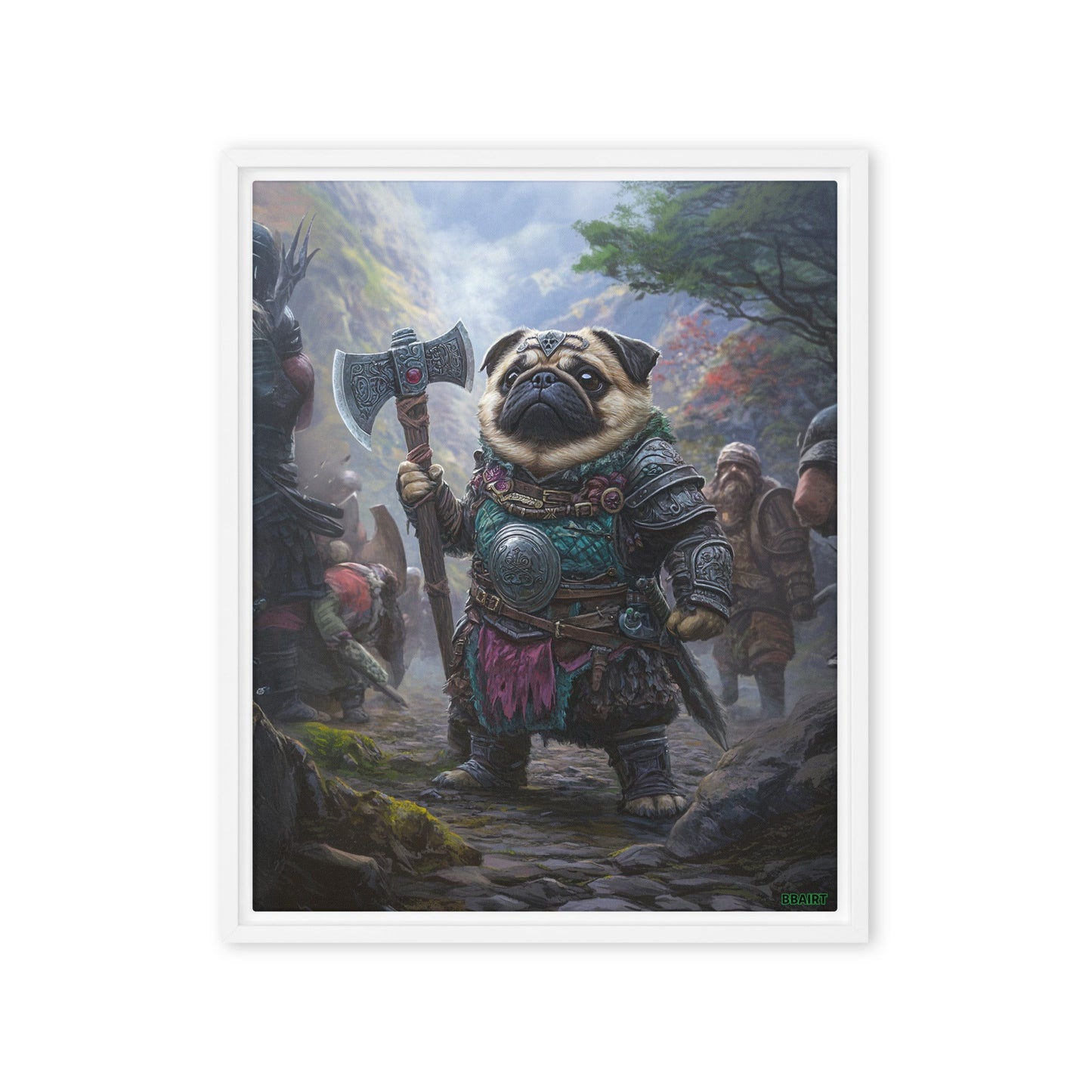 Lucy the Fearless – Mountain Vanguard Edition - Framed Canvas Print - BBairt