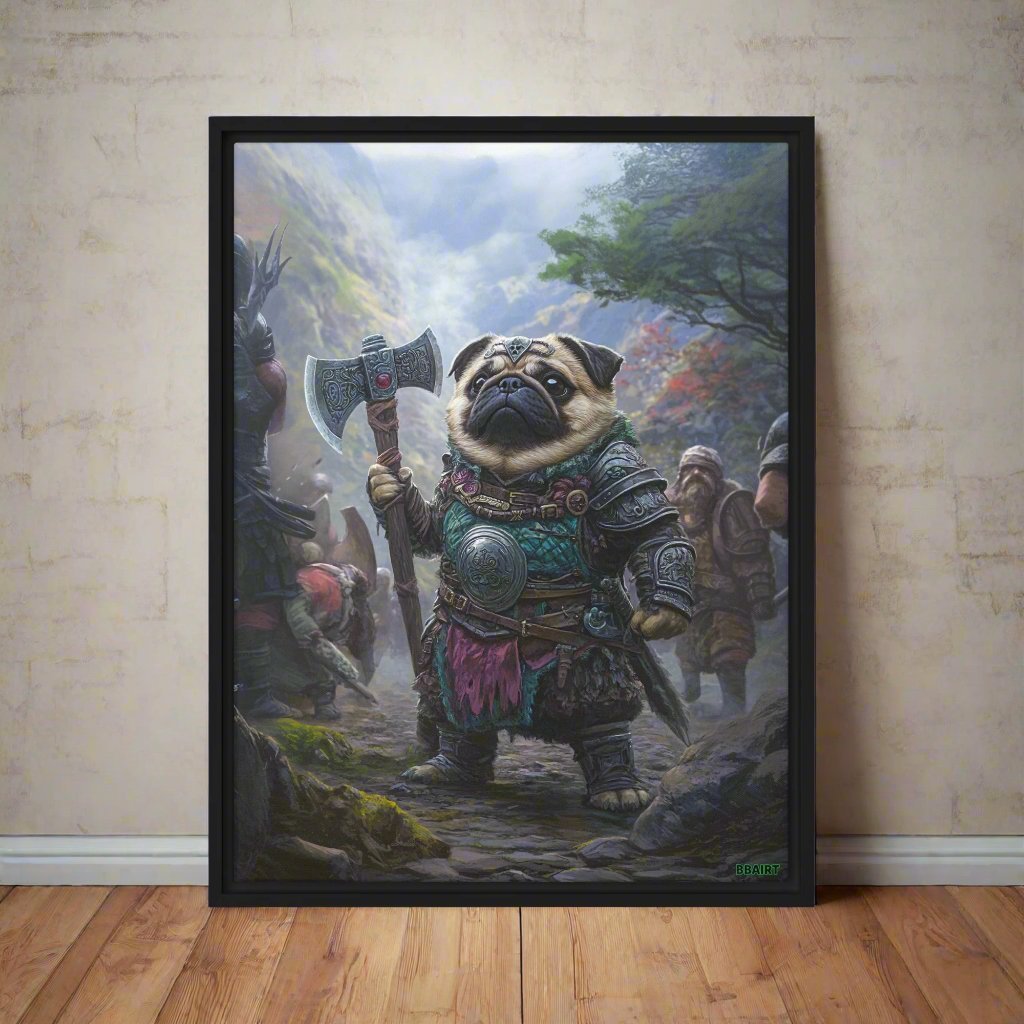 Lucy the Fearless – Mountain Vanguard Edition - Framed Canvas Print - BBairt