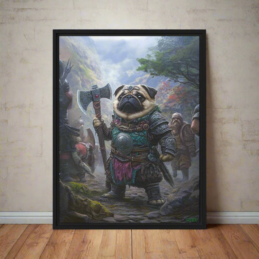 Lucy the Fearless – Mountain Vanguard Edition - Framed Canvas Print - BBairt