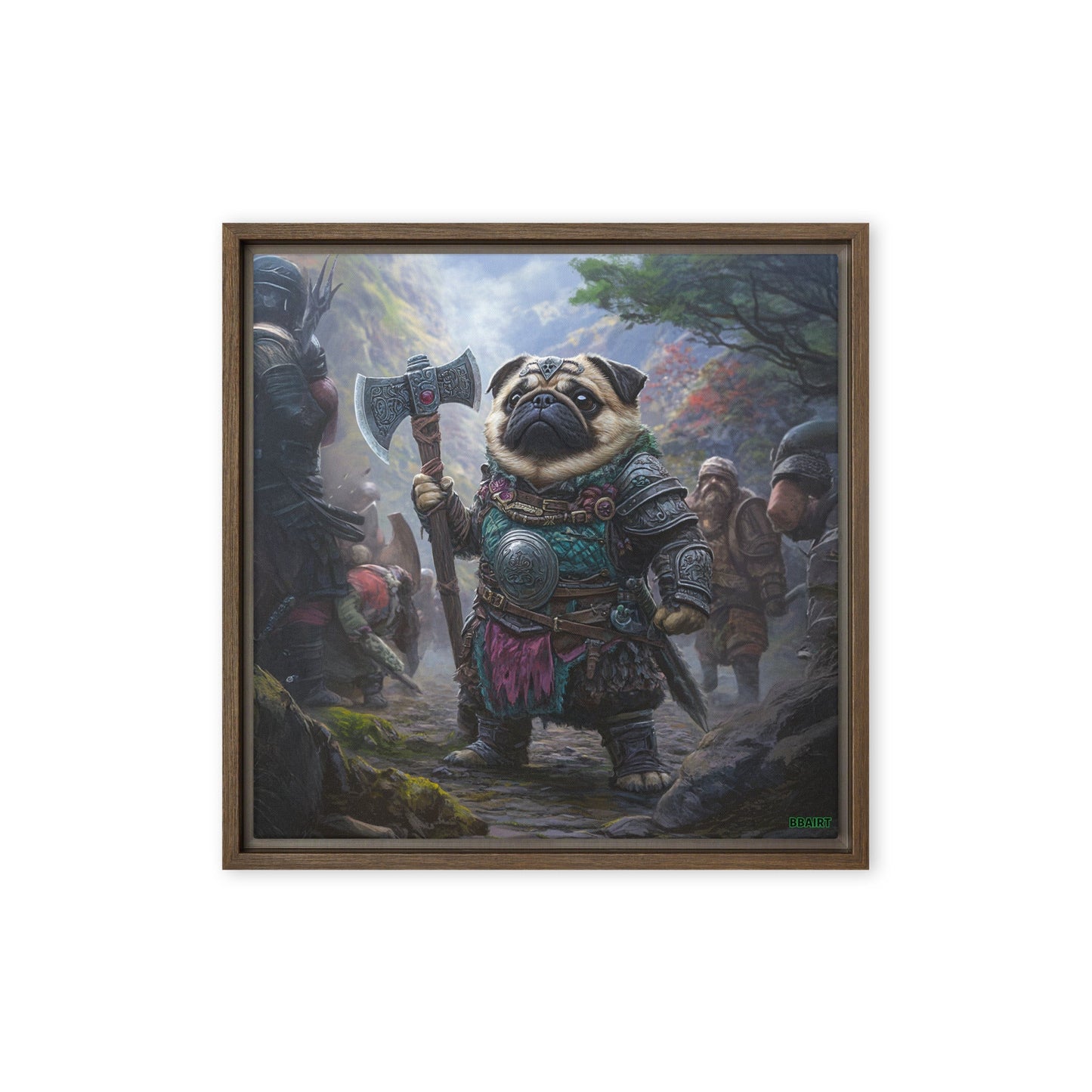 Lucy the Fearless – Mountain Vanguard Edition - Framed Canvas Print - BBairt