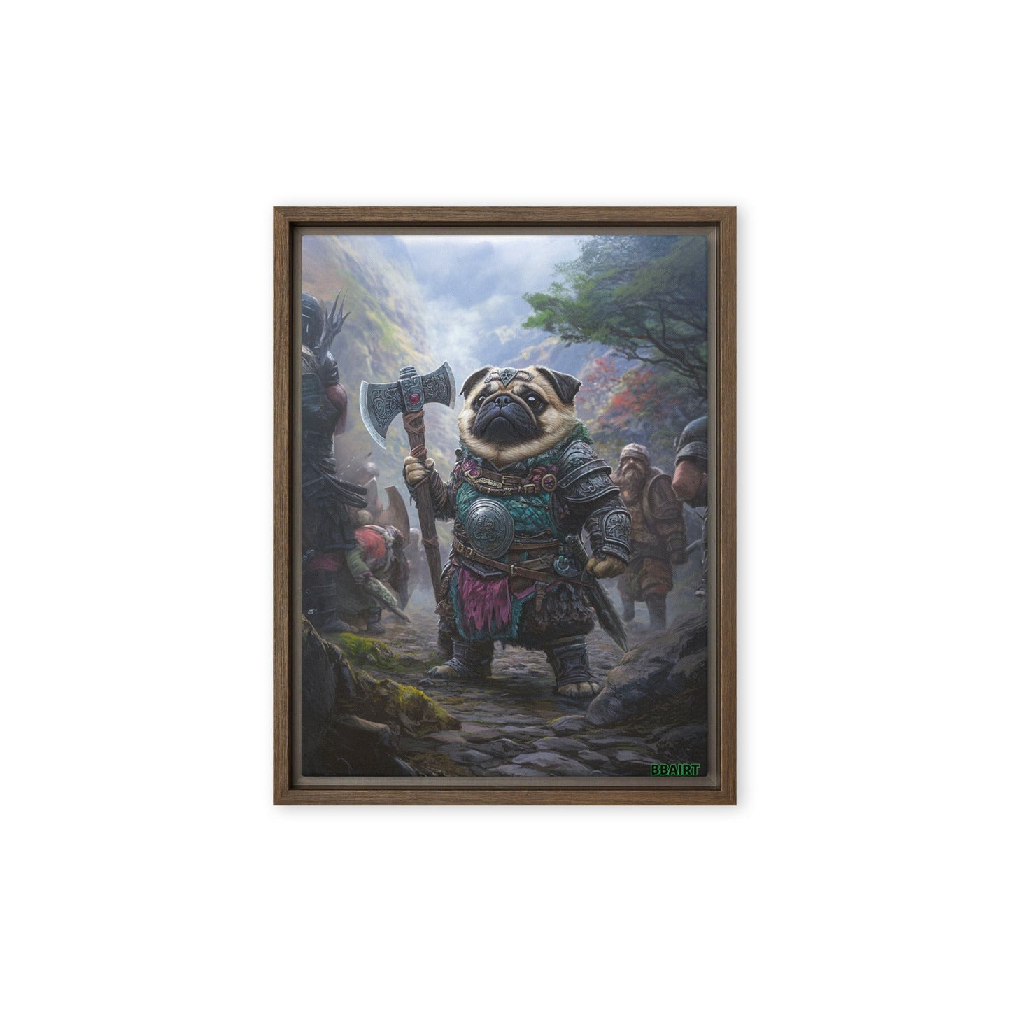 Lucy the Fearless – Mountain Vanguard Edition - Framed Canvas Print - BBairt