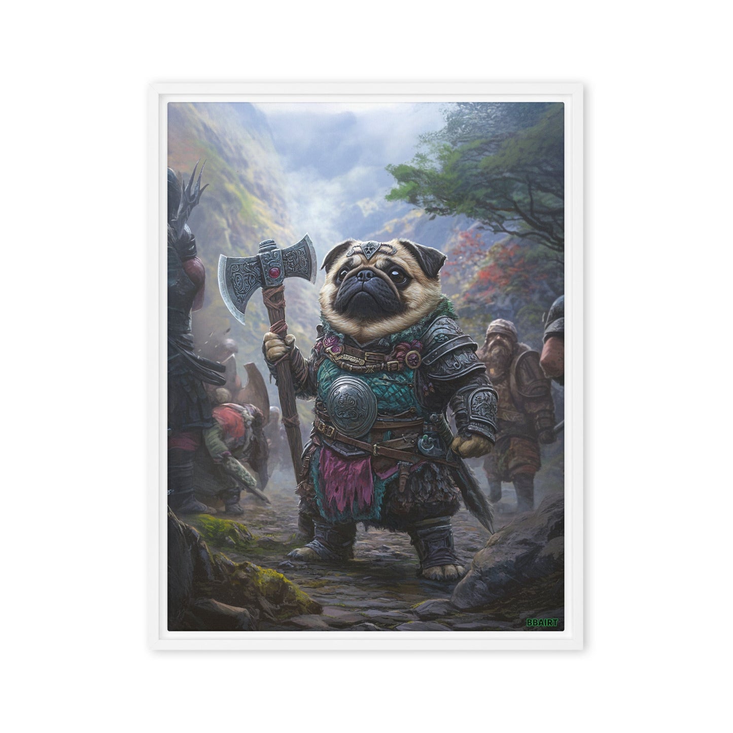 Lucy the Fearless – Mountain Vanguard Edition - Framed Canvas Print - BBairt