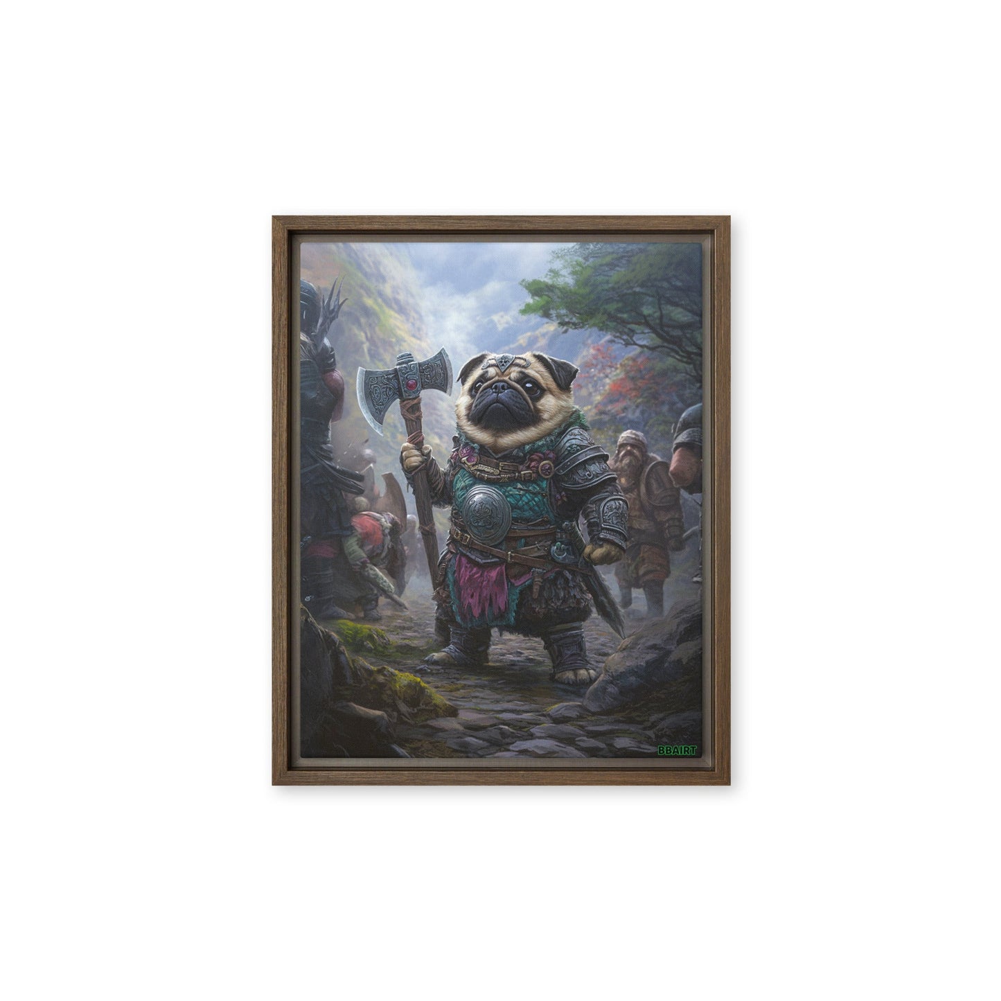 Lucy the Fearless – Mountain Vanguard Edition - Framed Canvas Print - BBairt