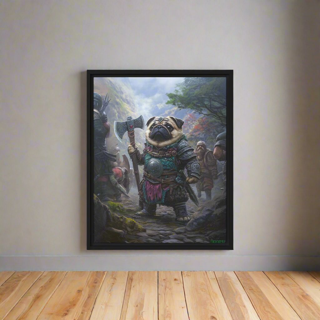 Lucy the Fearless – Mountain Vanguard Edition - Framed Canvas Print - BBairt