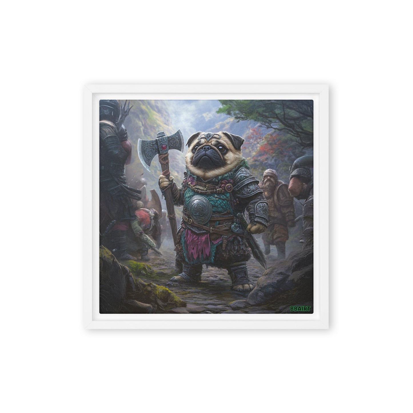 Lucy the Fearless – Mountain Vanguard Edition - Framed Canvas Print - BBairt