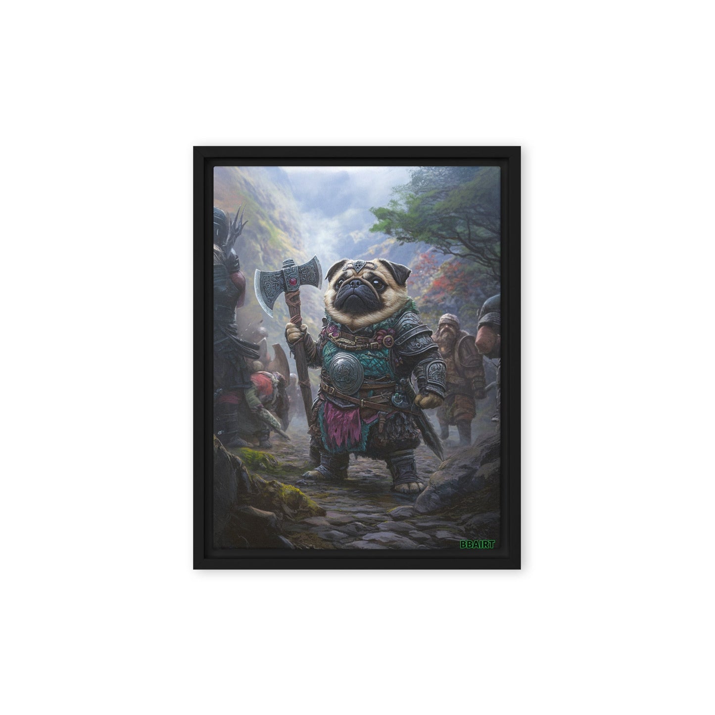 Lucy the Fearless – Mountain Vanguard Edition - Framed Canvas Print - BBairt