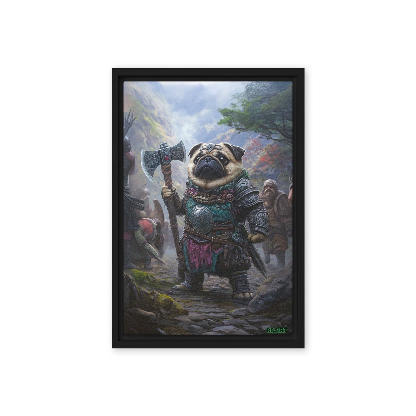 Lucy the Fearless – Mountain Vanguard Edition - Framed Canvas Print - BBairt