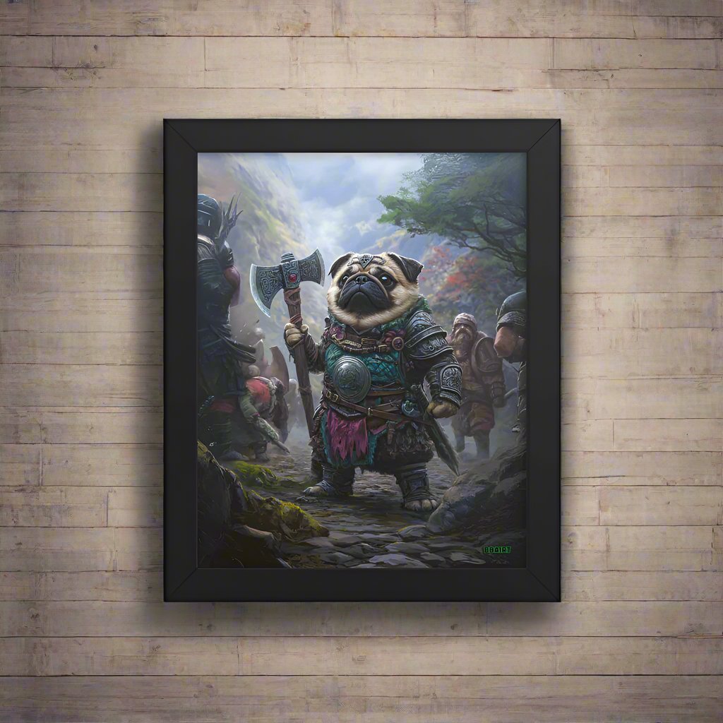 Lucy the Fearless – Mountain Vanguard Edition - Framed Matte Poster - BBairt