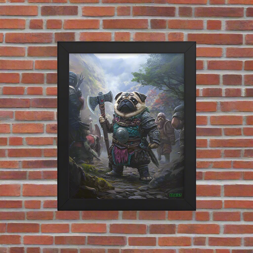 Lucy the Fearless – Mountain Vanguard Edition - Framed Photo Paper Poster - BBairt