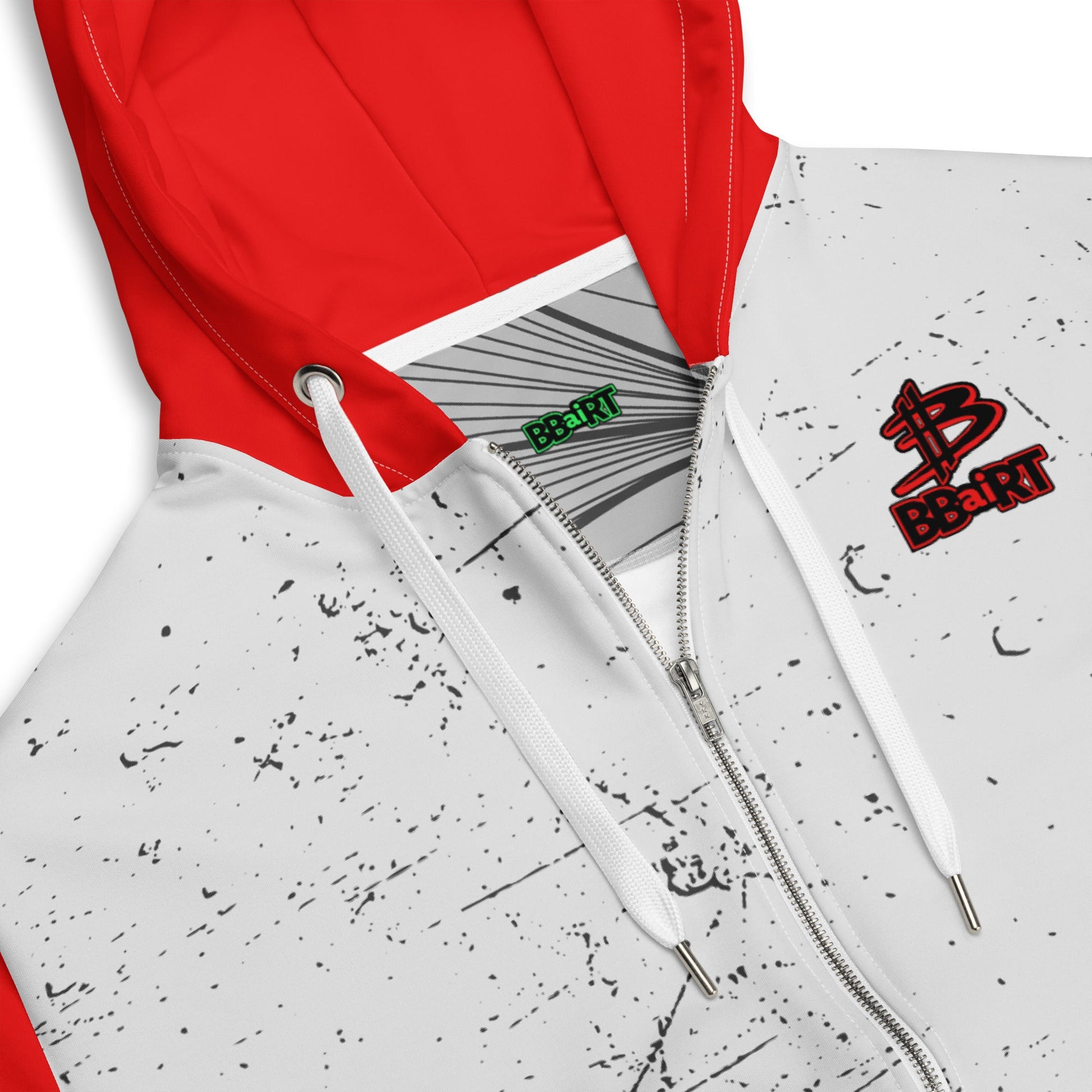 Lumi the Heartbot - Unisex All - Over Print Zip Hoodie - BBairt