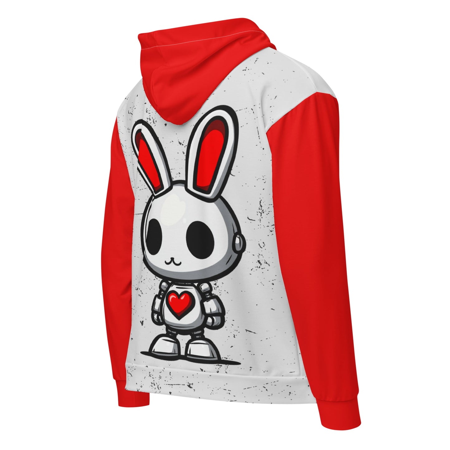 Lumi the Heartbot - Unisex All - Over Print Zip Hoodie - BBairt
