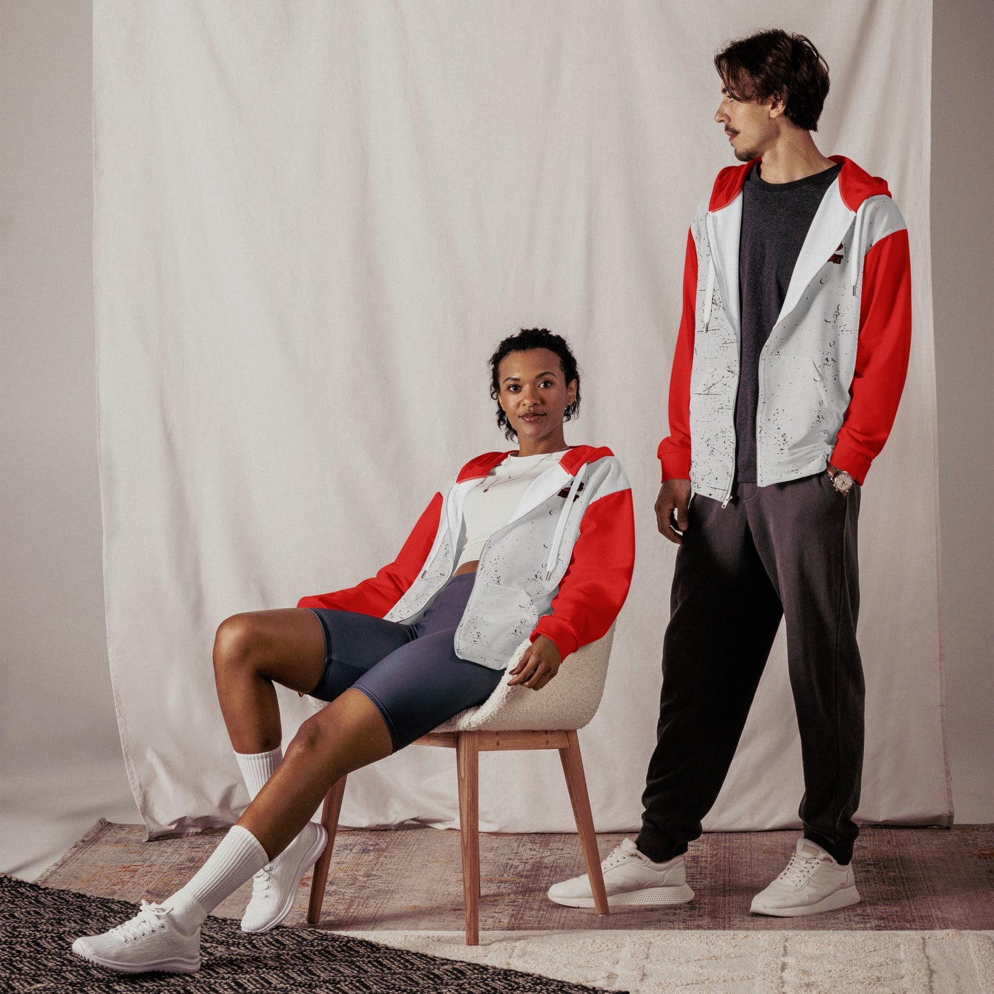 Lumi the Heartbot - Unisex All - Over Print Zip Hoodie - BBairt