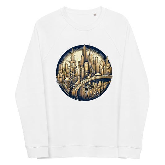 LuminaMetrix - Unisex organic raglan sweatshirt - BBairt