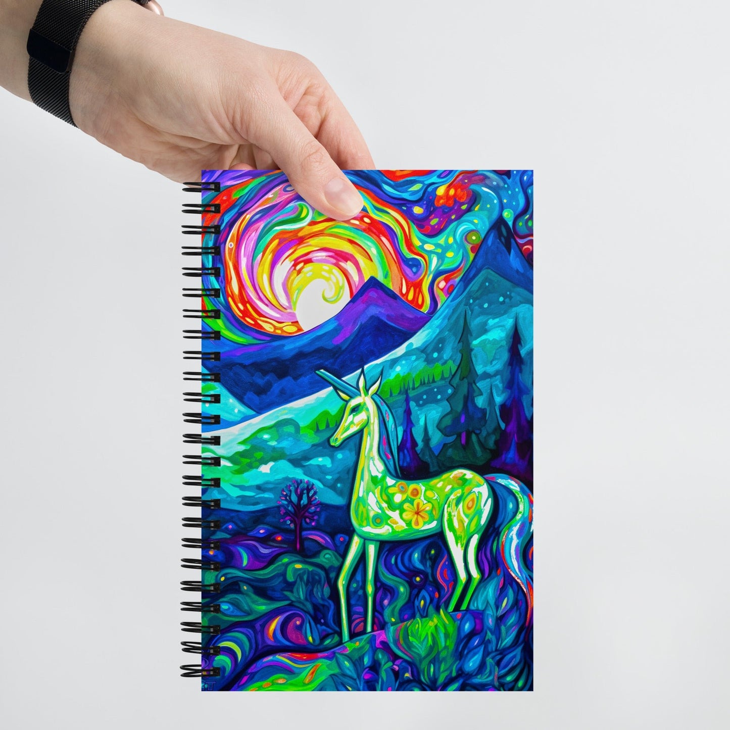 Luminous Convergence - Spiral notebook - BBairt