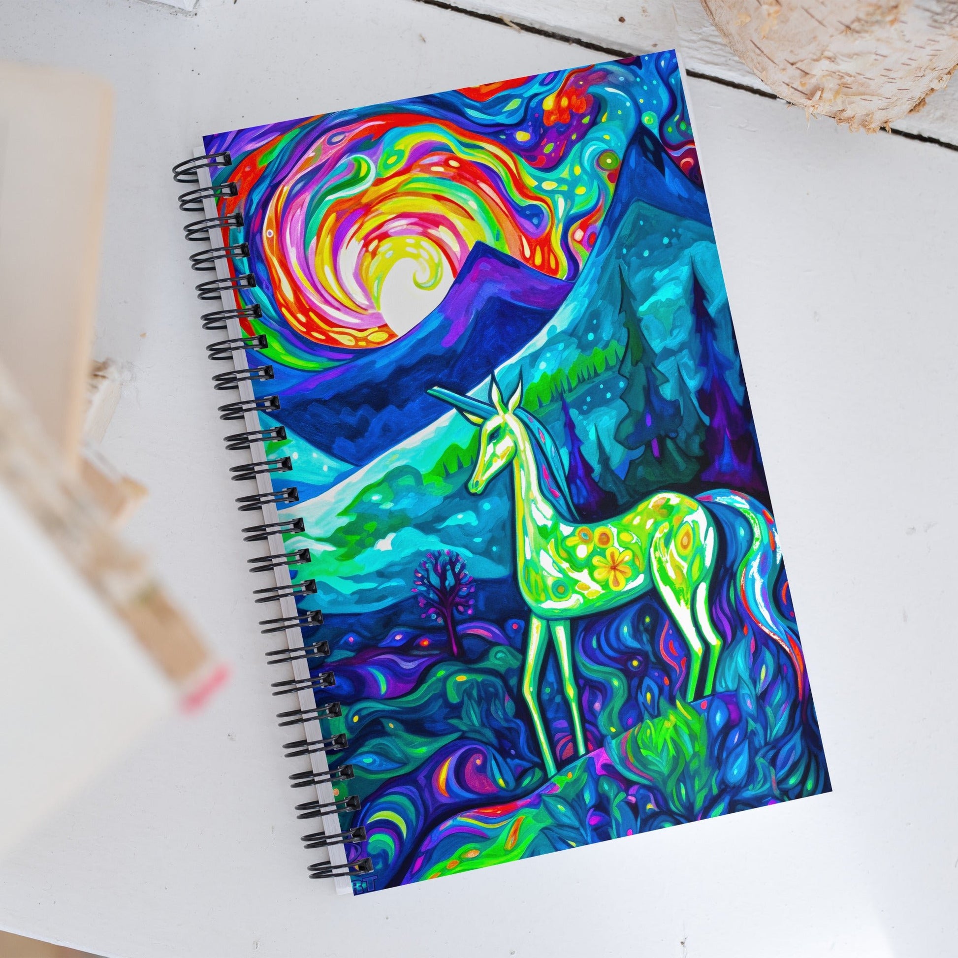 Luminous Convergence - Spiral notebook - BBairt