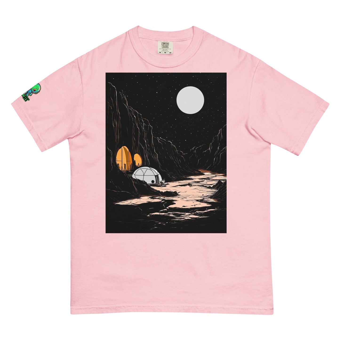 Lunar Outpost - Unisex garment - dyed heavyweight t-shirt - BBairt