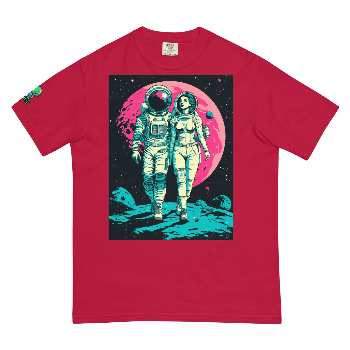 Lunar Stroll - Unisex garment - dyed heavyweight t-shirt - BBairt