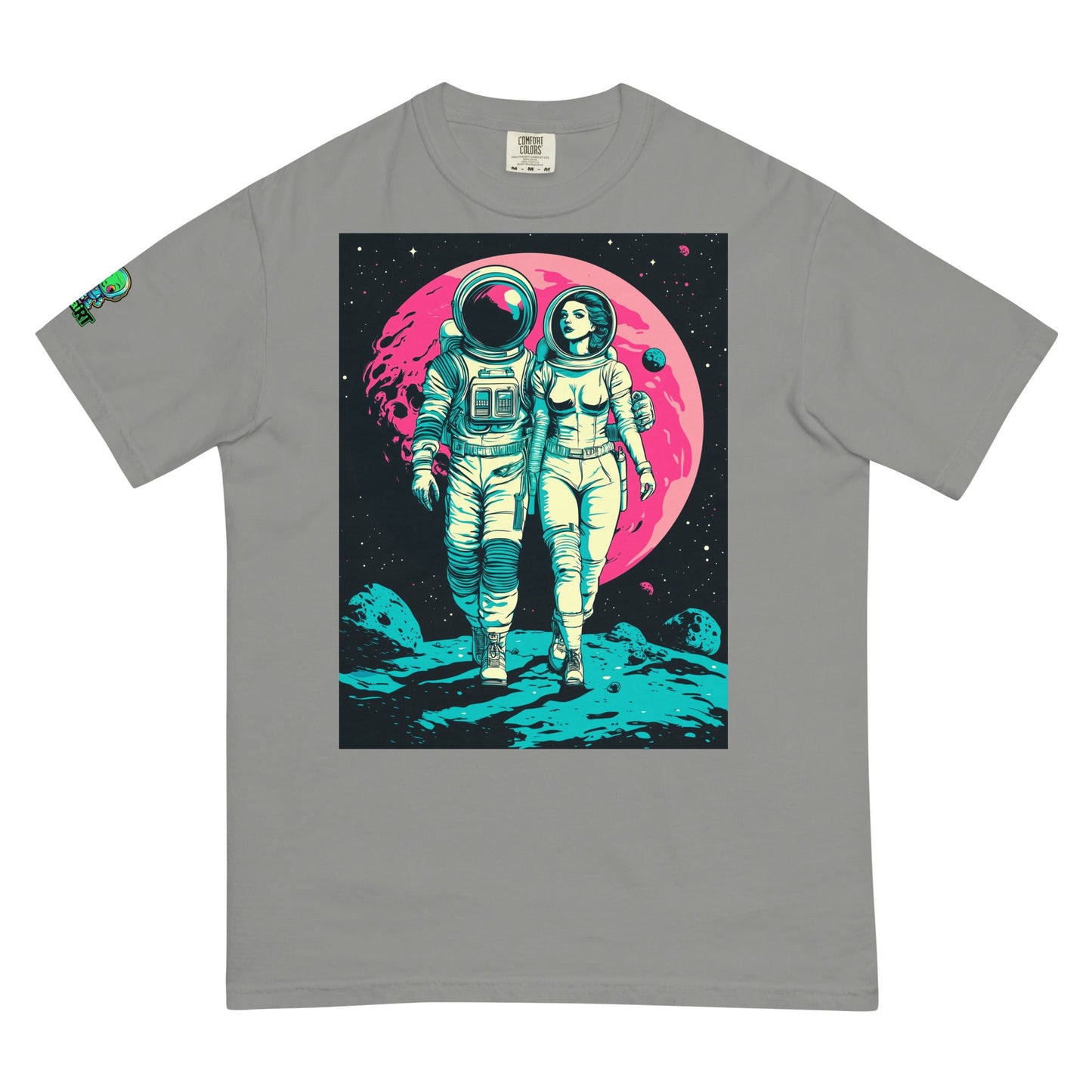 Lunar Stroll - Unisex garment - dyed heavyweight t-shirt - BBairt