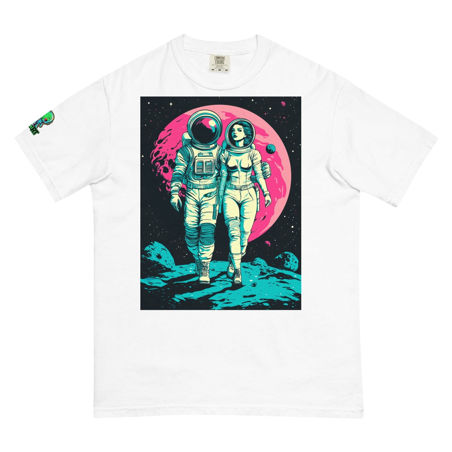 Lunar Stroll - Unisex garment - dyed heavyweight t-shirt - BBairt