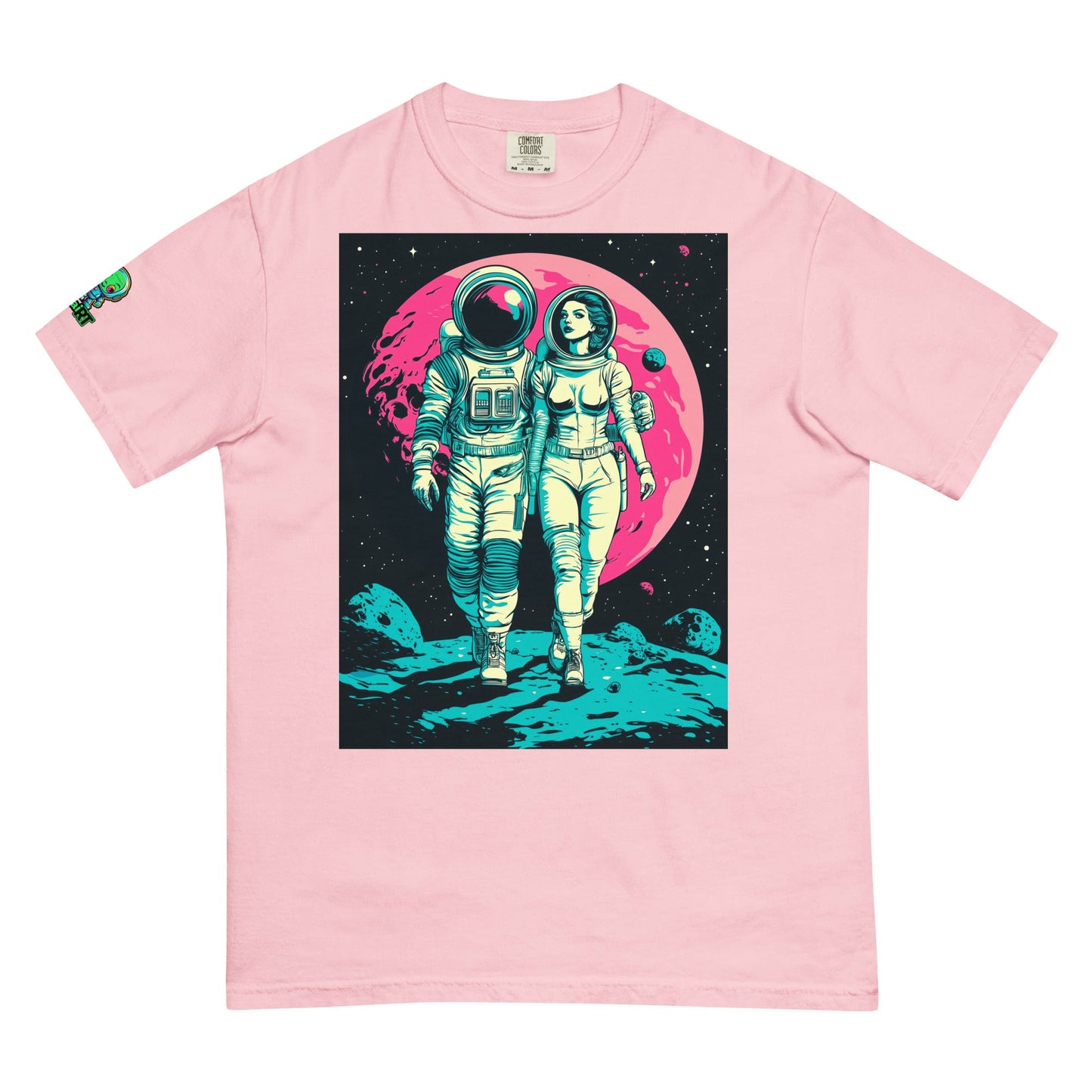 Lunar Stroll - Unisex garment - dyed heavyweight t-shirt - BBairt