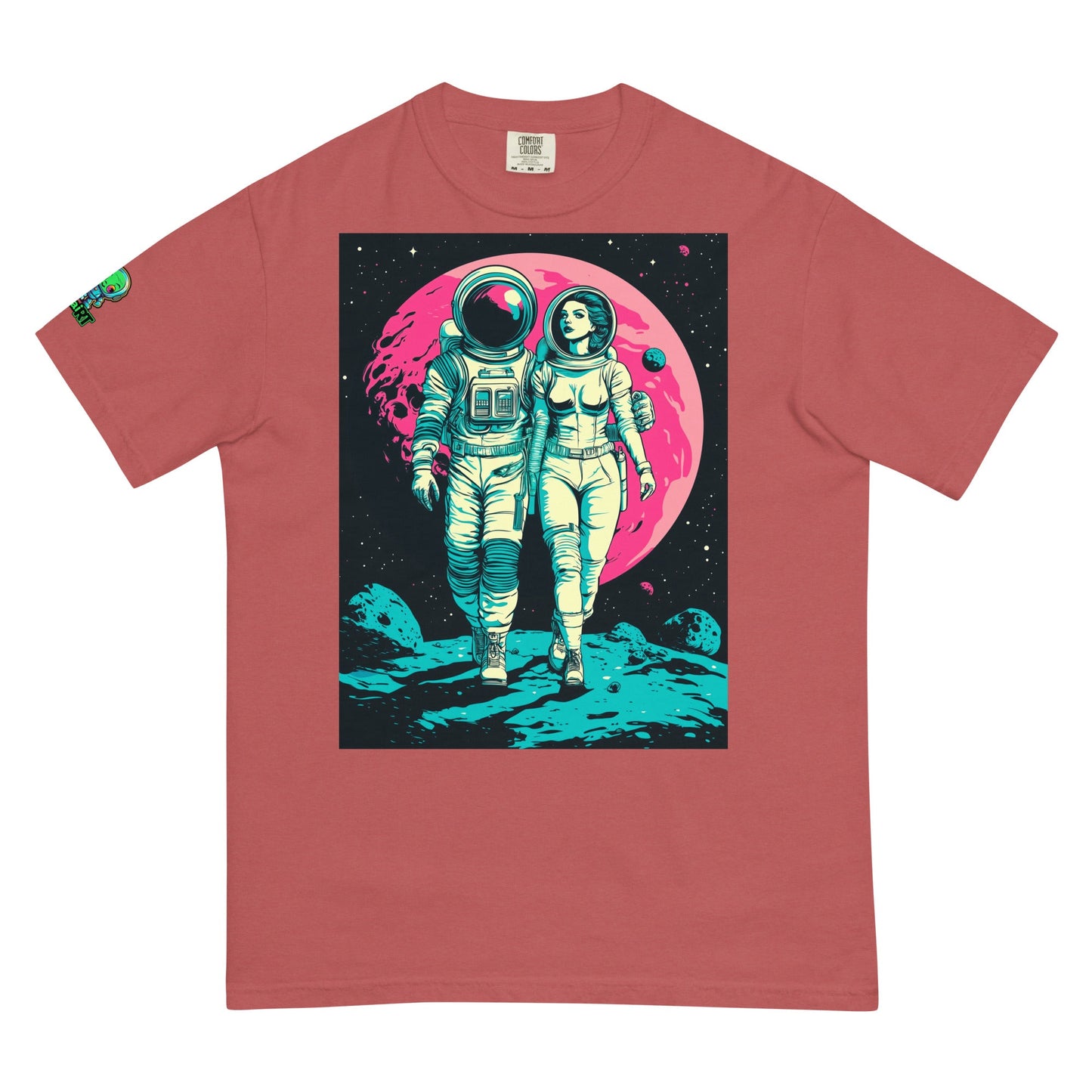 Lunar Stroll - Unisex garment - dyed heavyweight t-shirt - BBairt