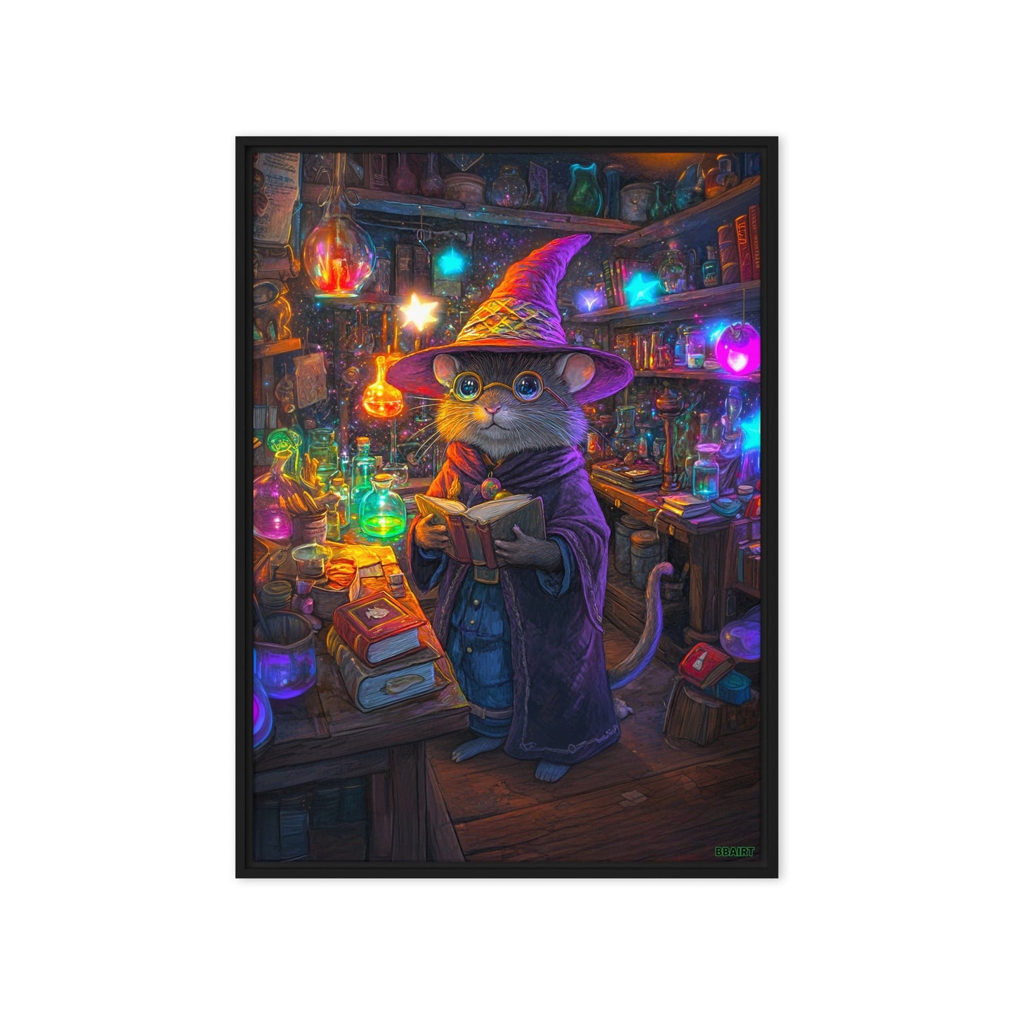 Magnus the Alchemist - Framed Canvas Print - BBairt
