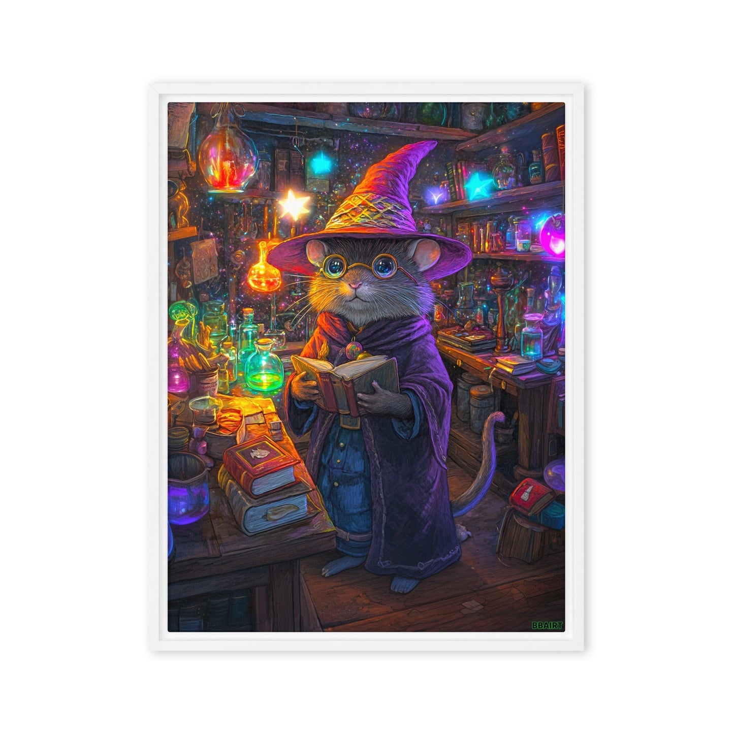 Magnus the Alchemist - Framed Canvas Print - BBairt