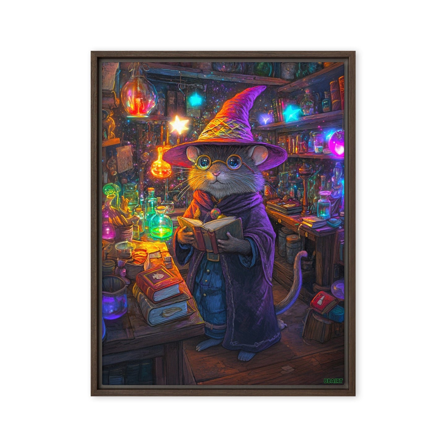 Magnus the Alchemist - Framed Canvas Print - BBairt