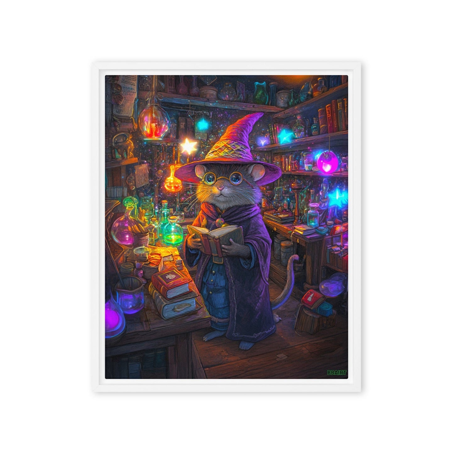 Magnus the Alchemist - Framed Canvas Print - BBairt
