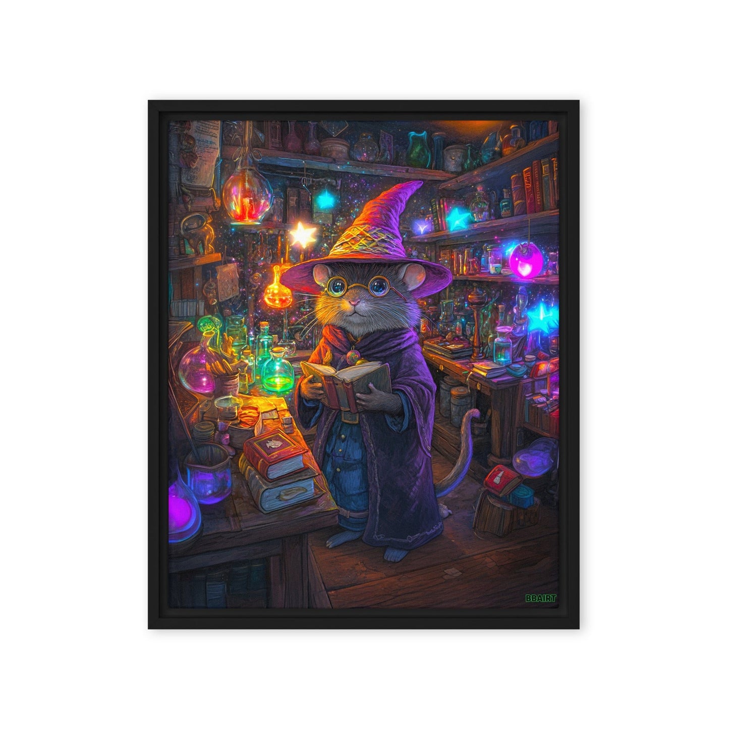 Magnus the Alchemist - Framed Canvas Print - BBairt