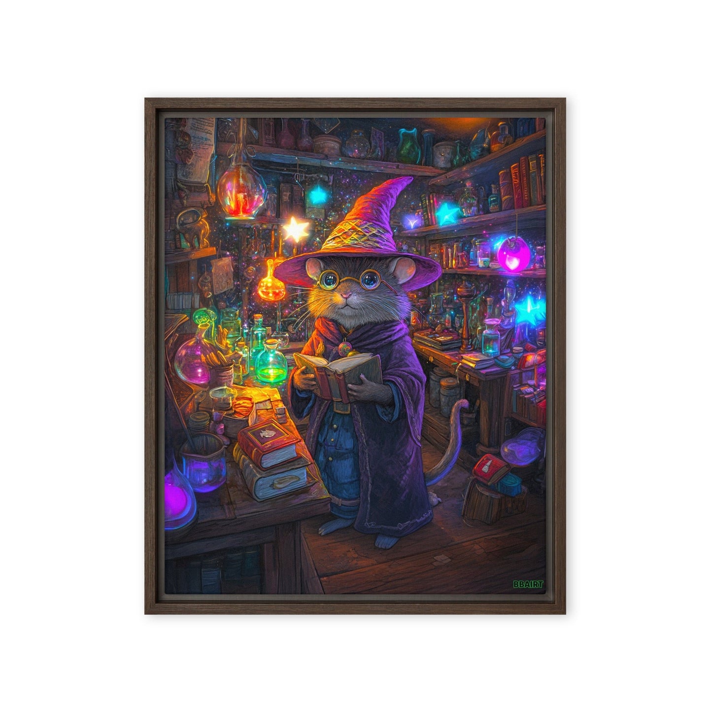 Magnus the Alchemist - Framed Canvas Print - BBairt