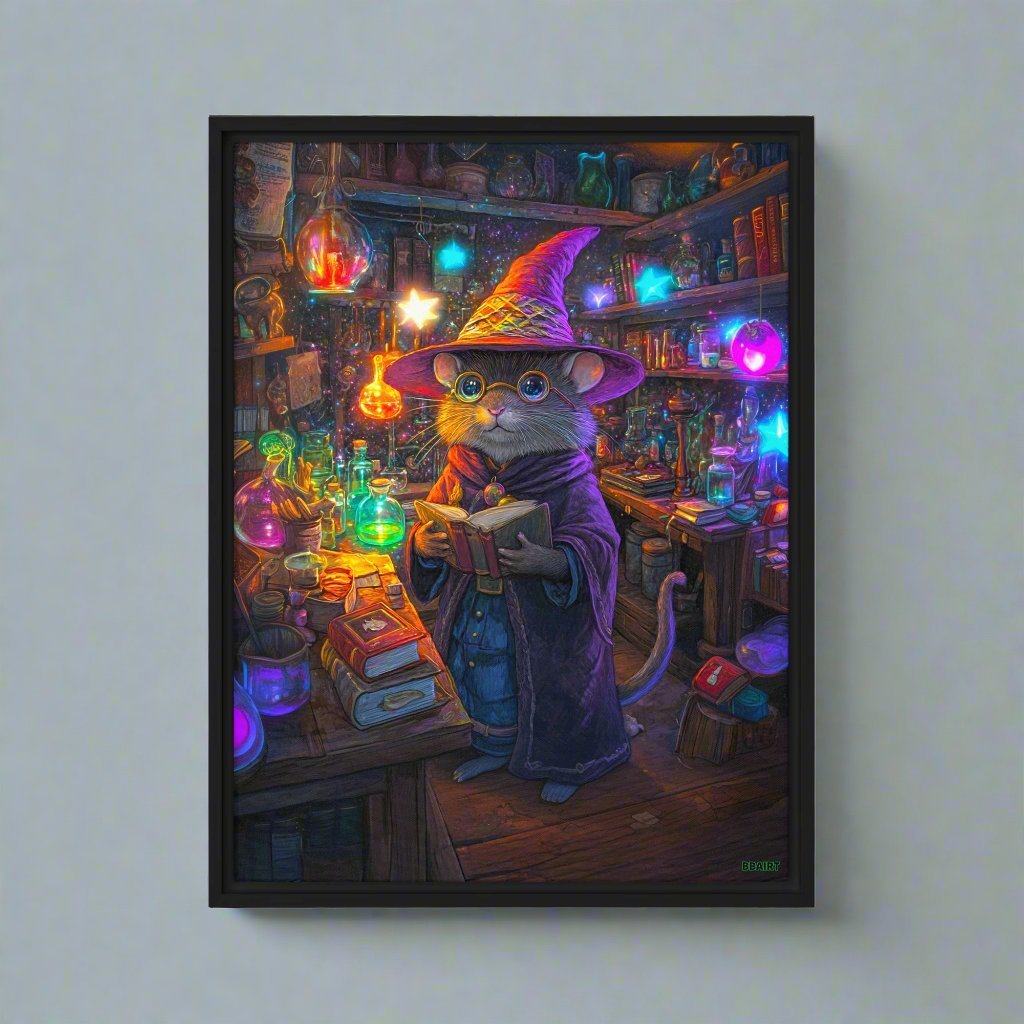 Magnus the Alchemist - Framed Canvas Print - BBairt