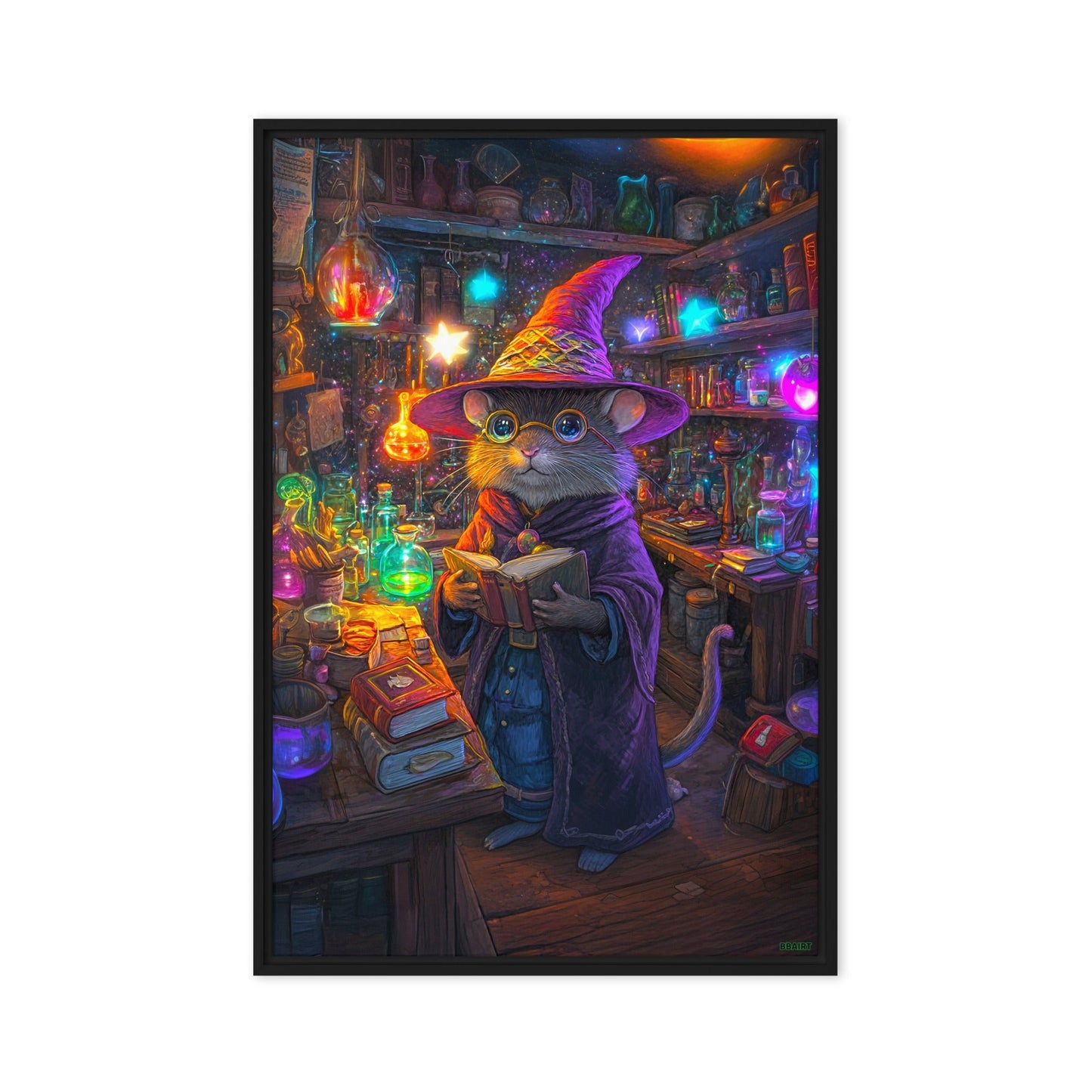 Magnus the Alchemist - Framed Canvas Print - BBairt