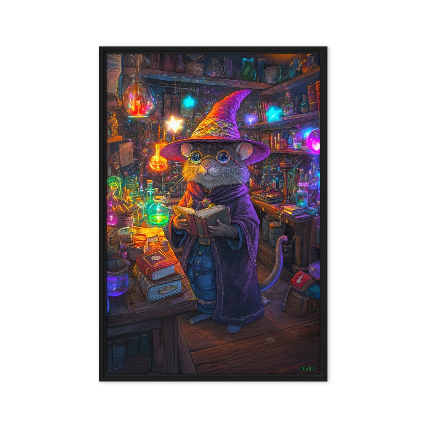 Magnus the Alchemist - Framed Canvas Print - BBairt