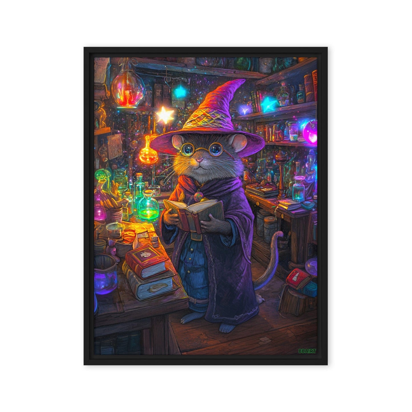 Magnus the Alchemist - Framed Canvas Print - BBairt