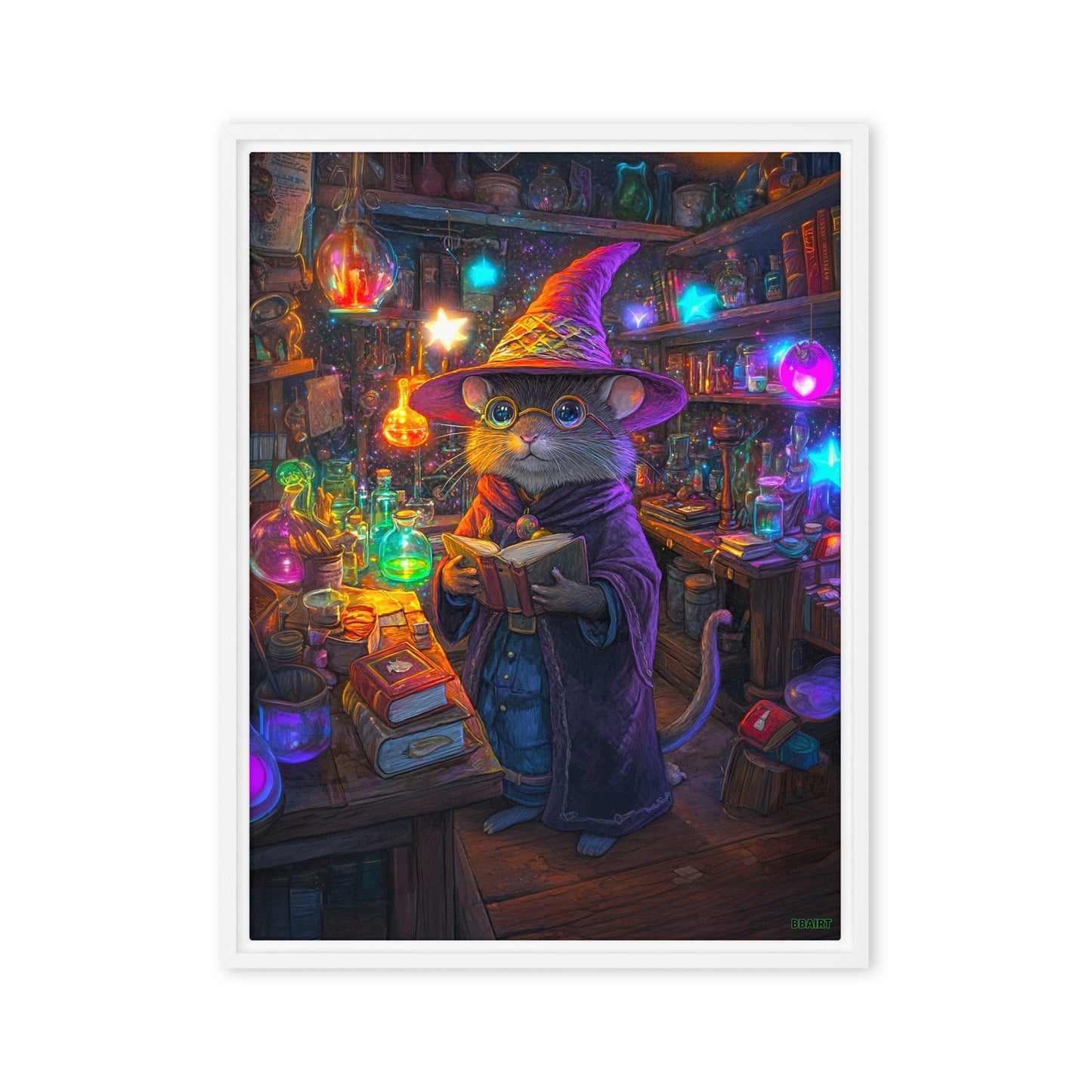 Magnus the Alchemist - Framed Canvas Print - BBairt